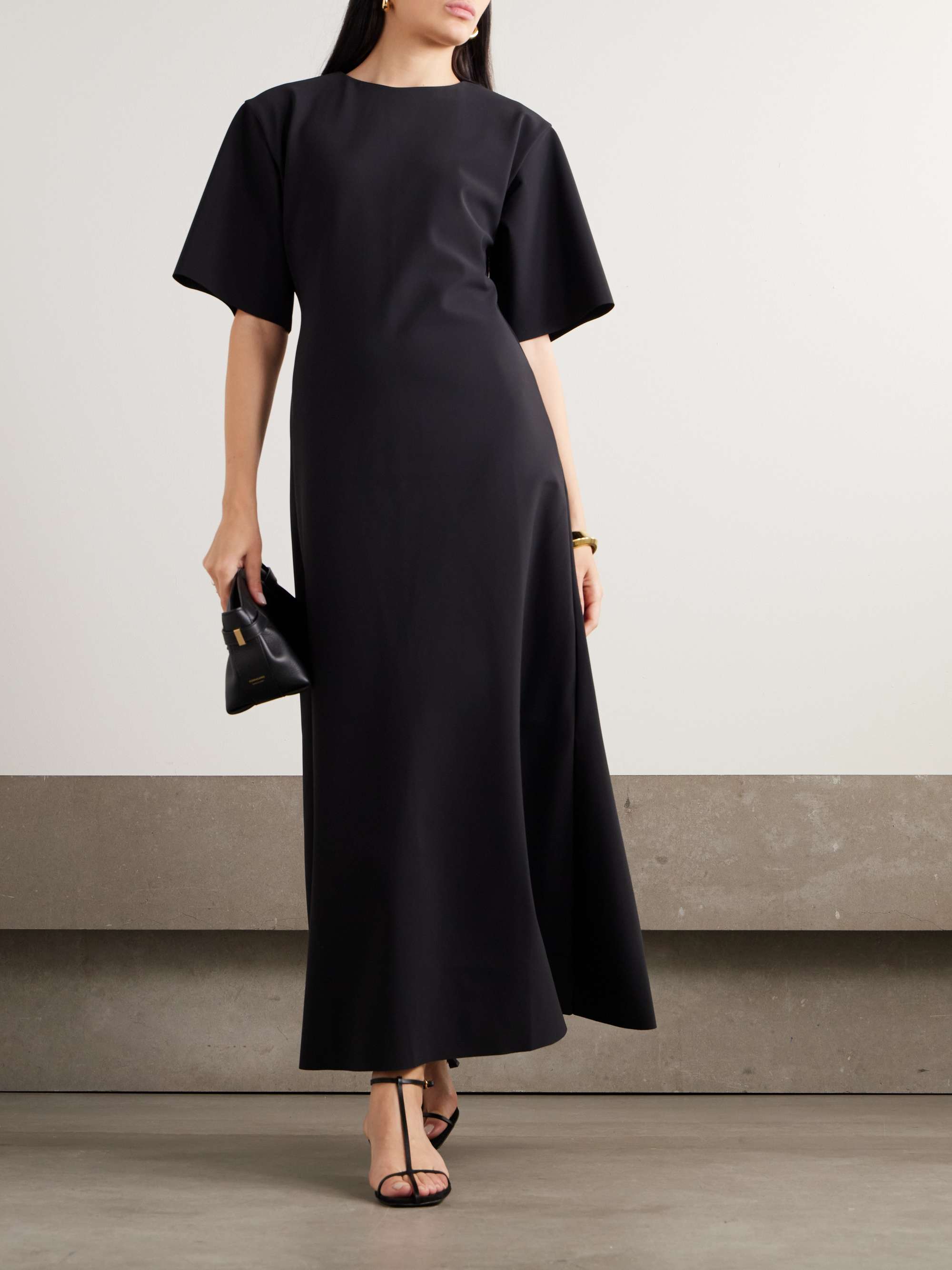 Recycled stretch-scuba maxi dress view