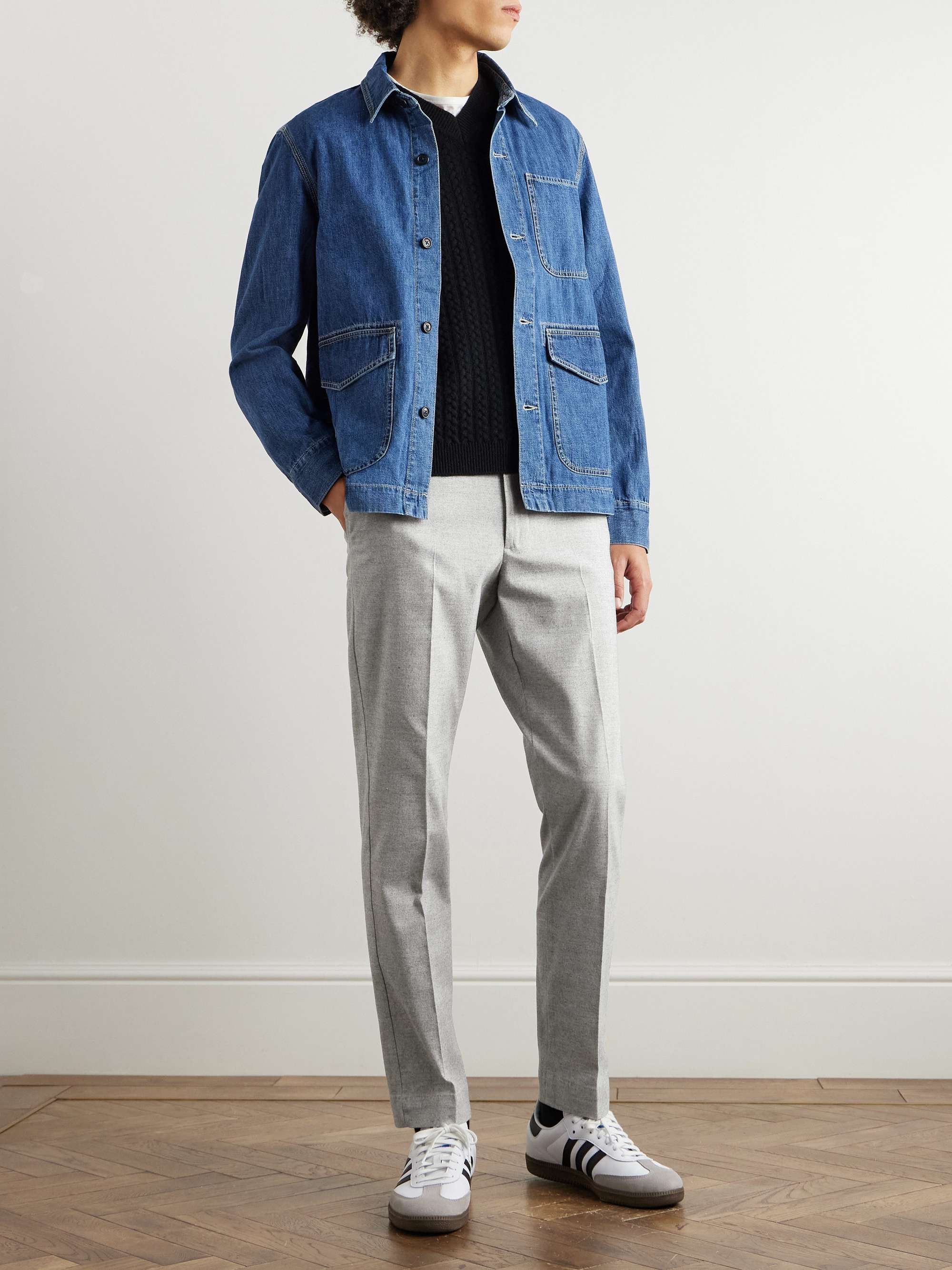 Billie 1067 Straight-Leg Twill Trousers view