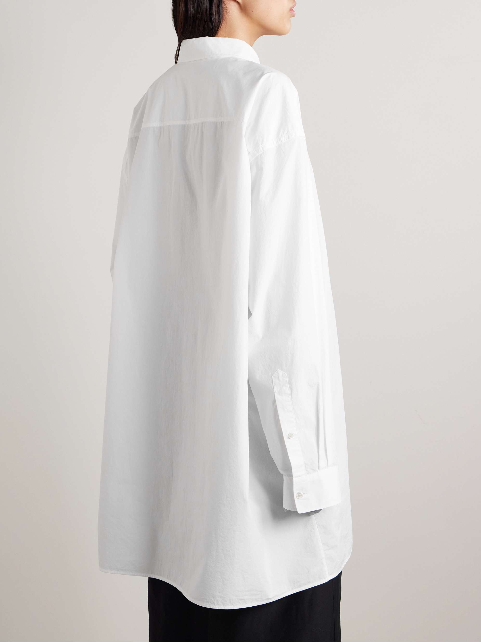 Victoria oversized cotton-poplin shirt view
