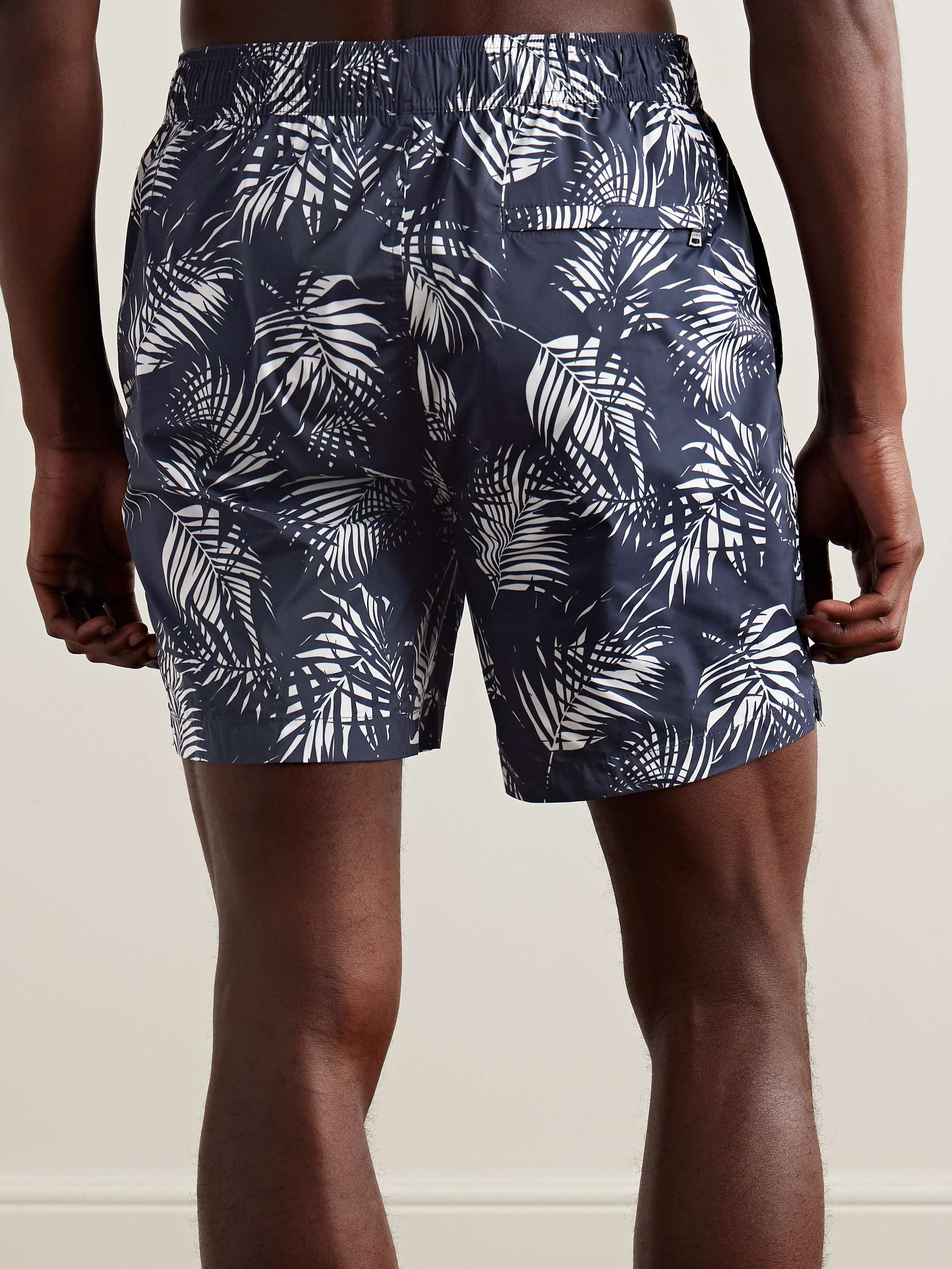 Charles Straight-Leg Mid-Length Printed Swim Shorts view