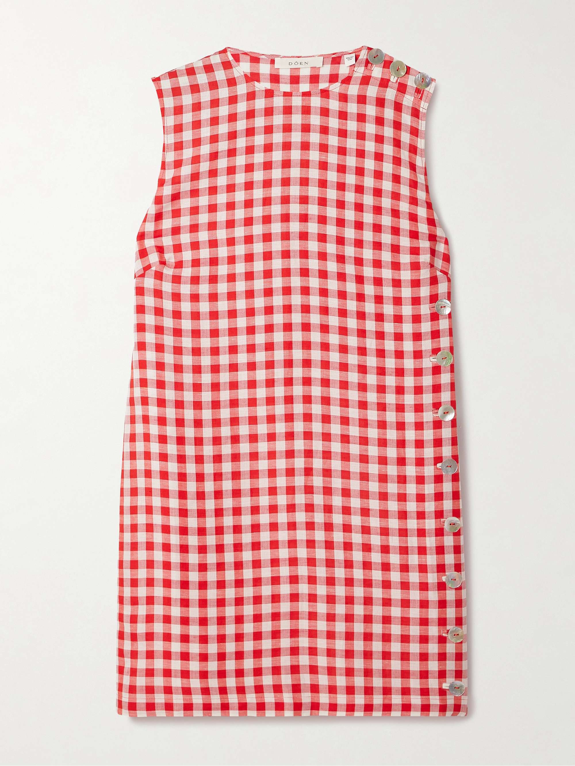 Coraline gingham woven mini dress view