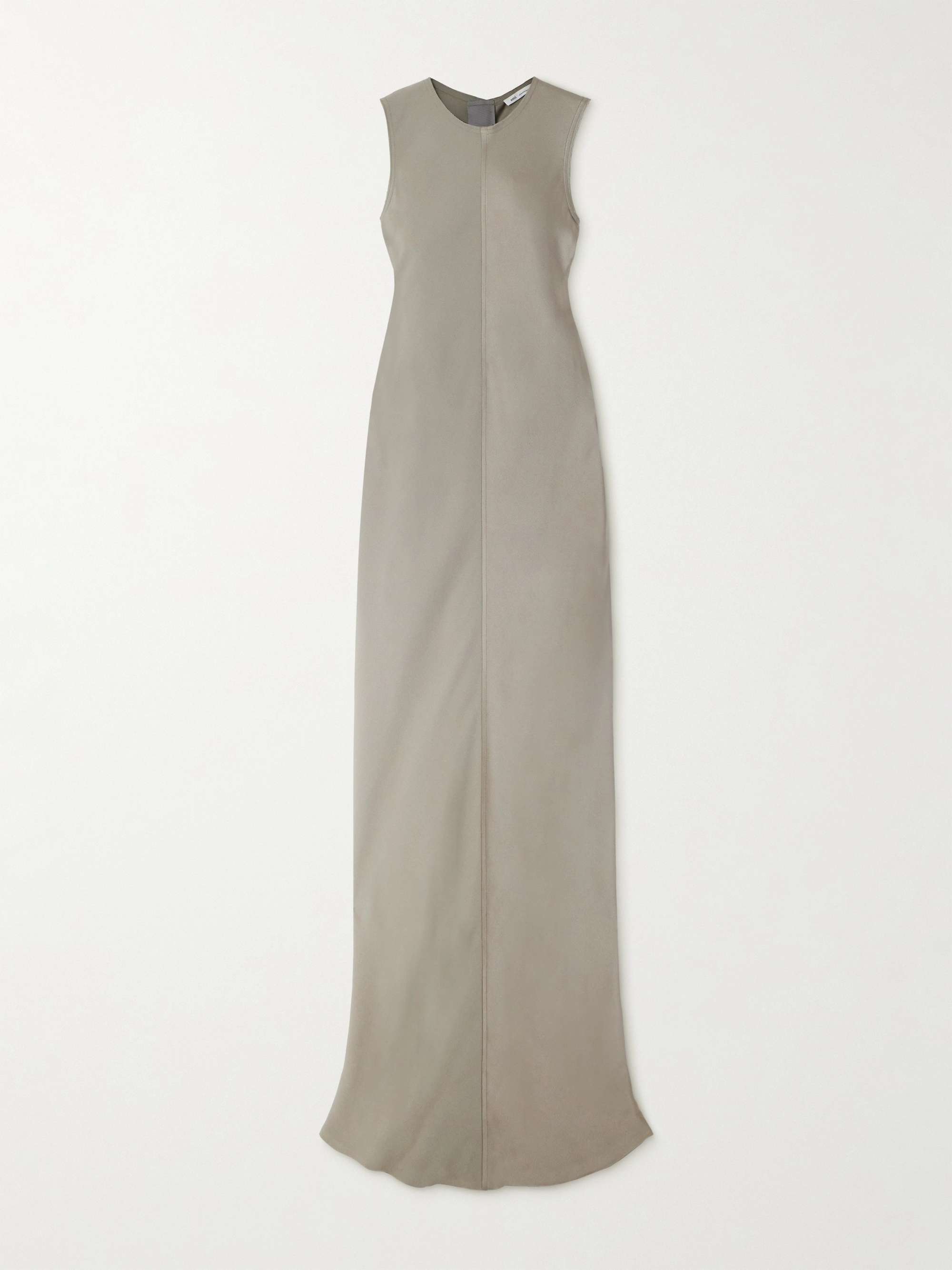 Satin-crepe maxi dress view