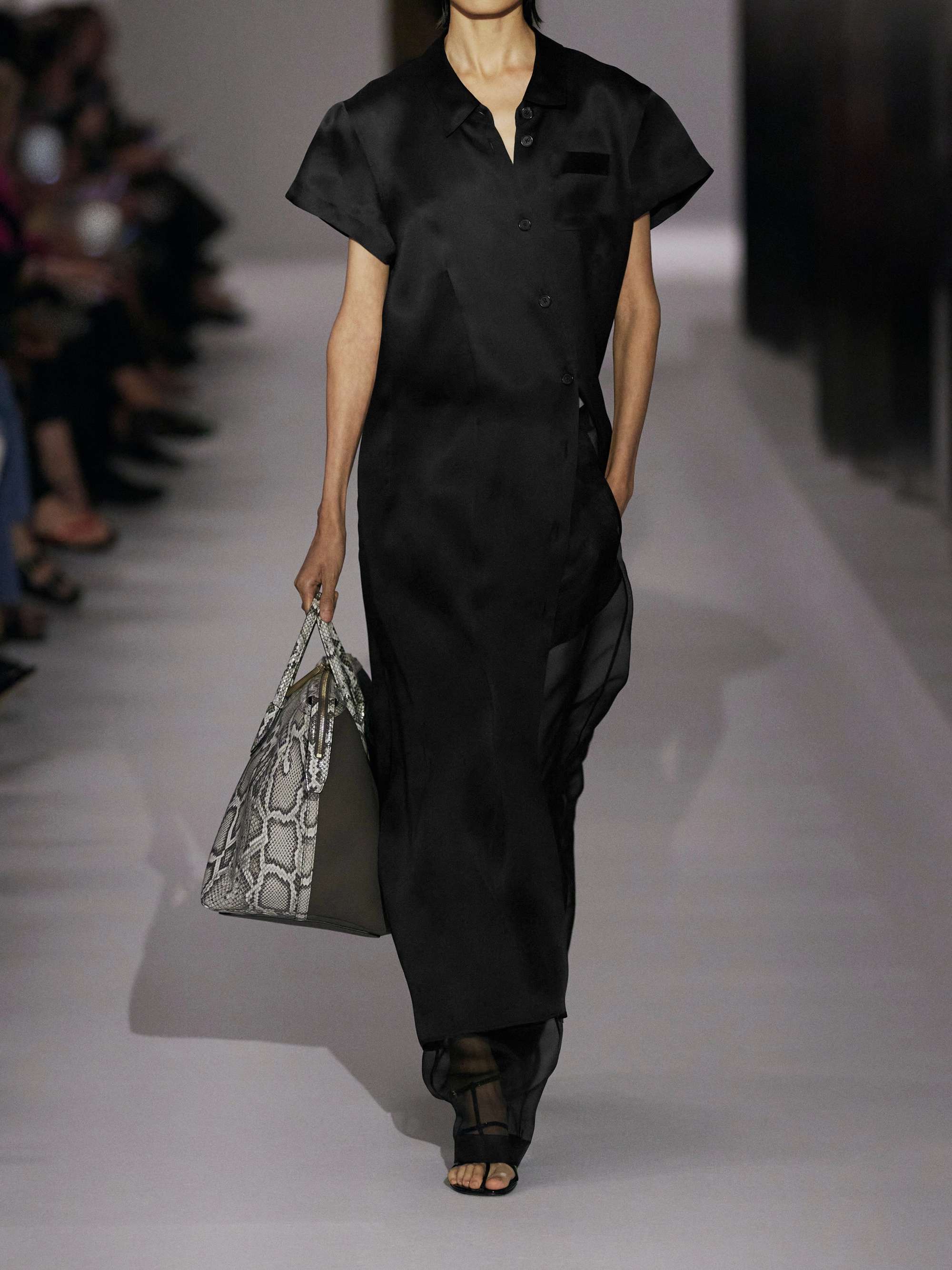 Effy silk and cotton-blend organza midi shirt dress view