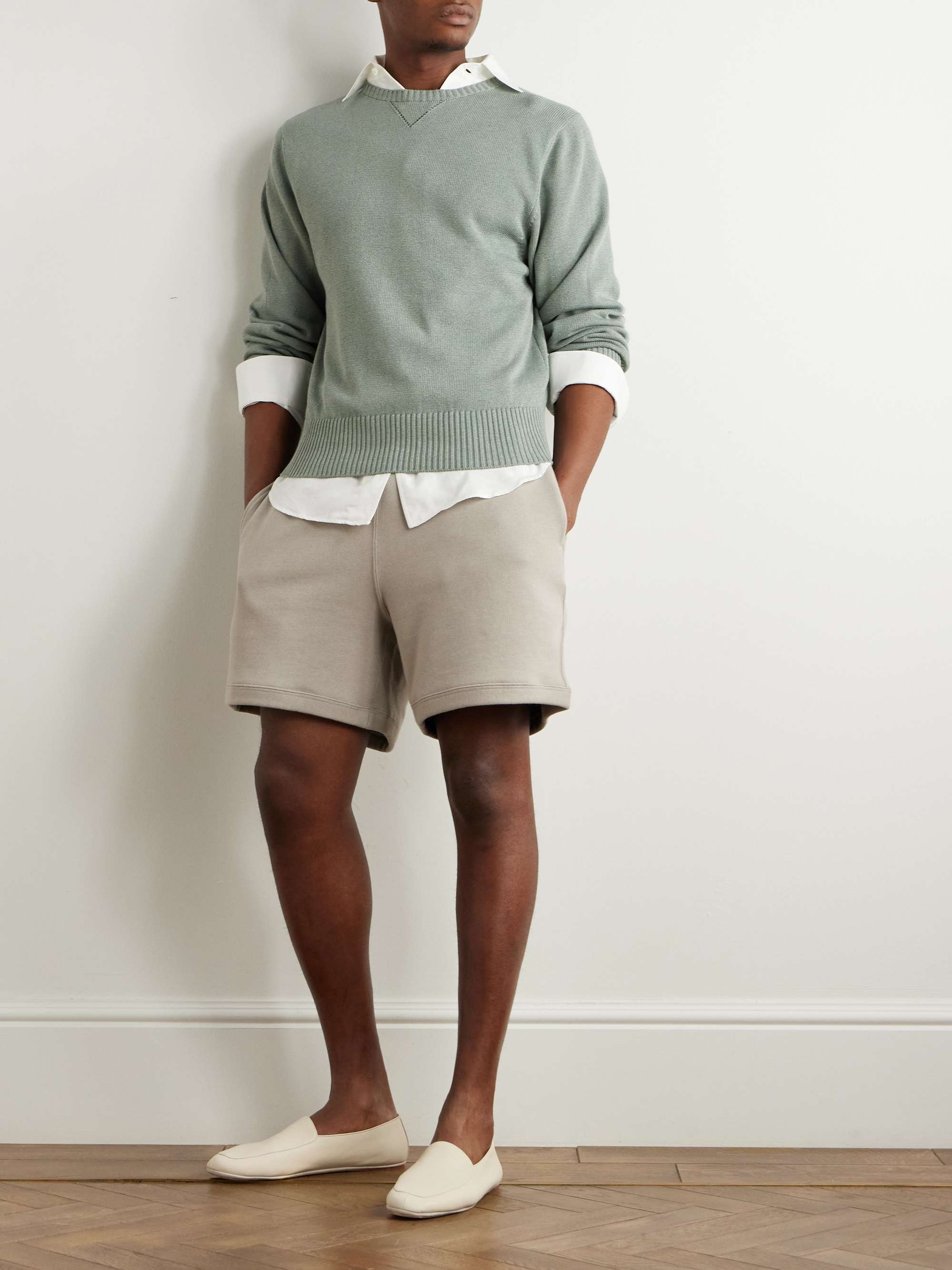 Slim-Fit Cotton Sweater view