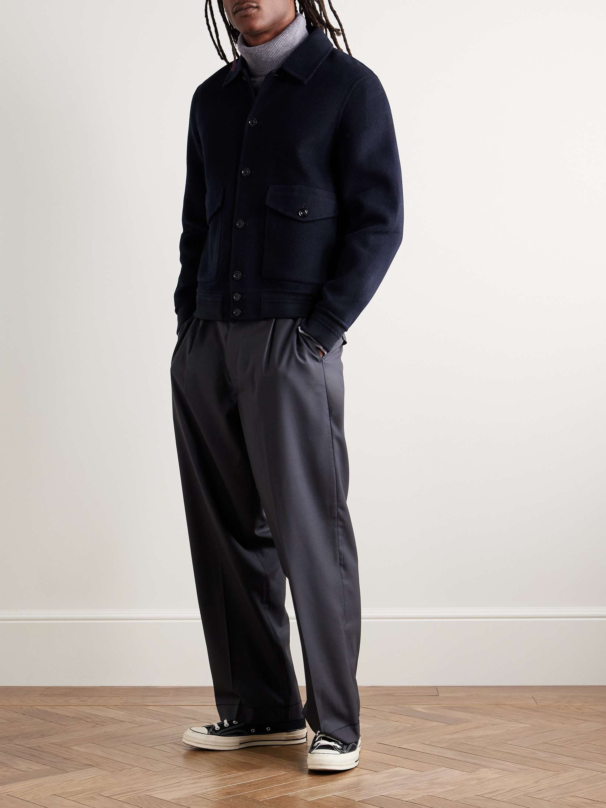 Douglas Wool-Blend Felt Jacket view
