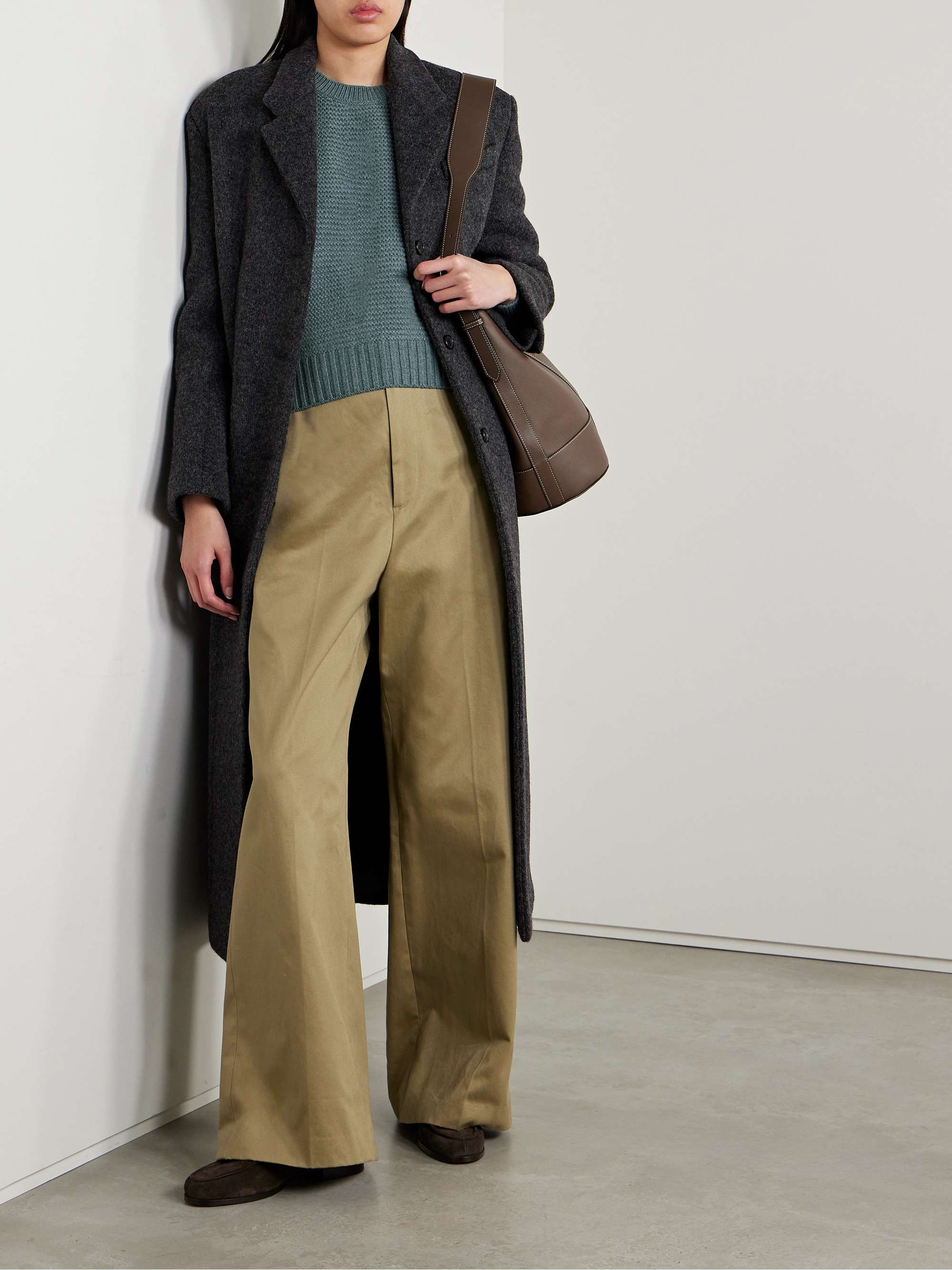 Ashi cropped ribbed cashmere sweater view