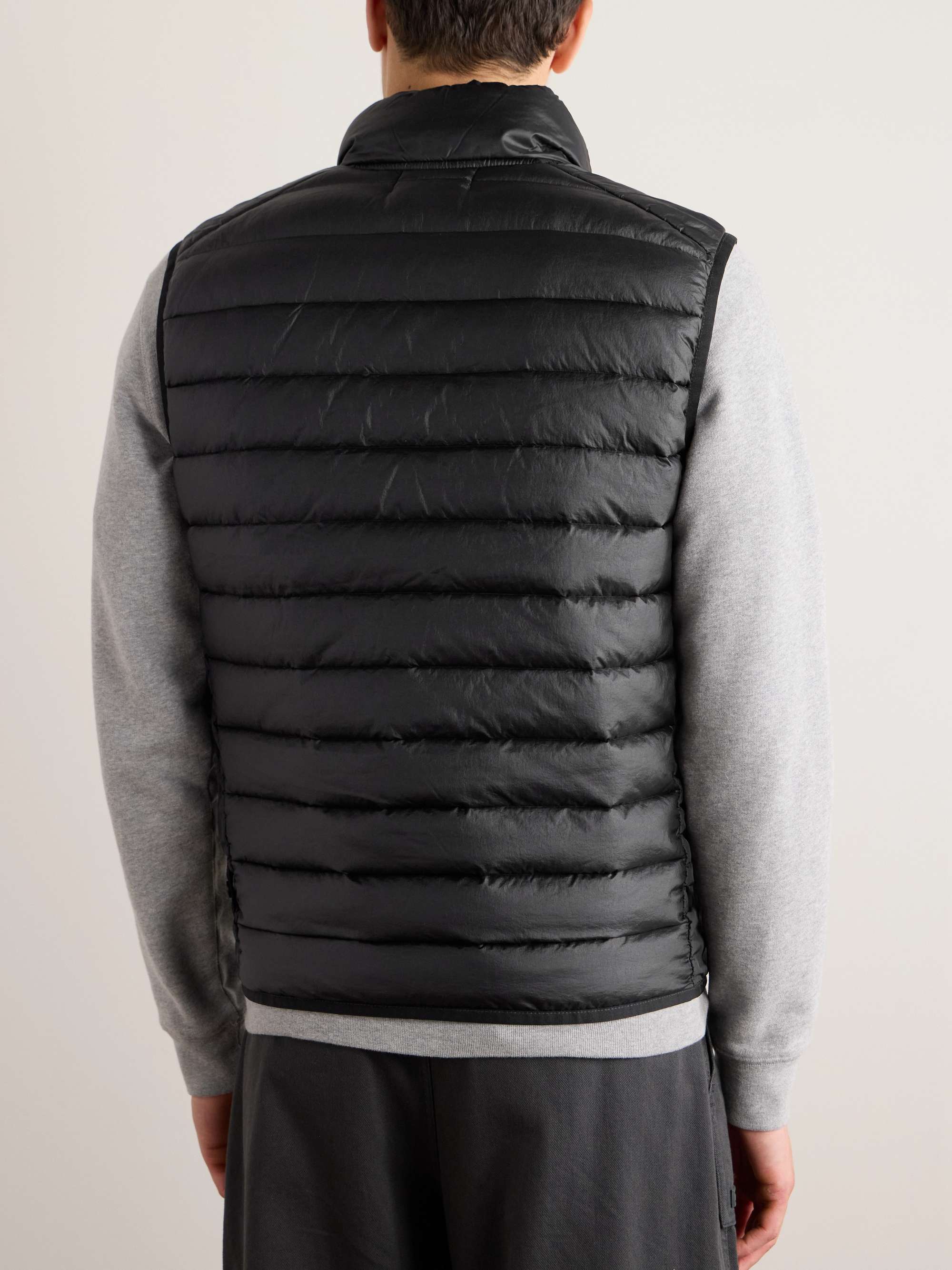 Logo-Appliquéd Quilted Shell Down Gilet view