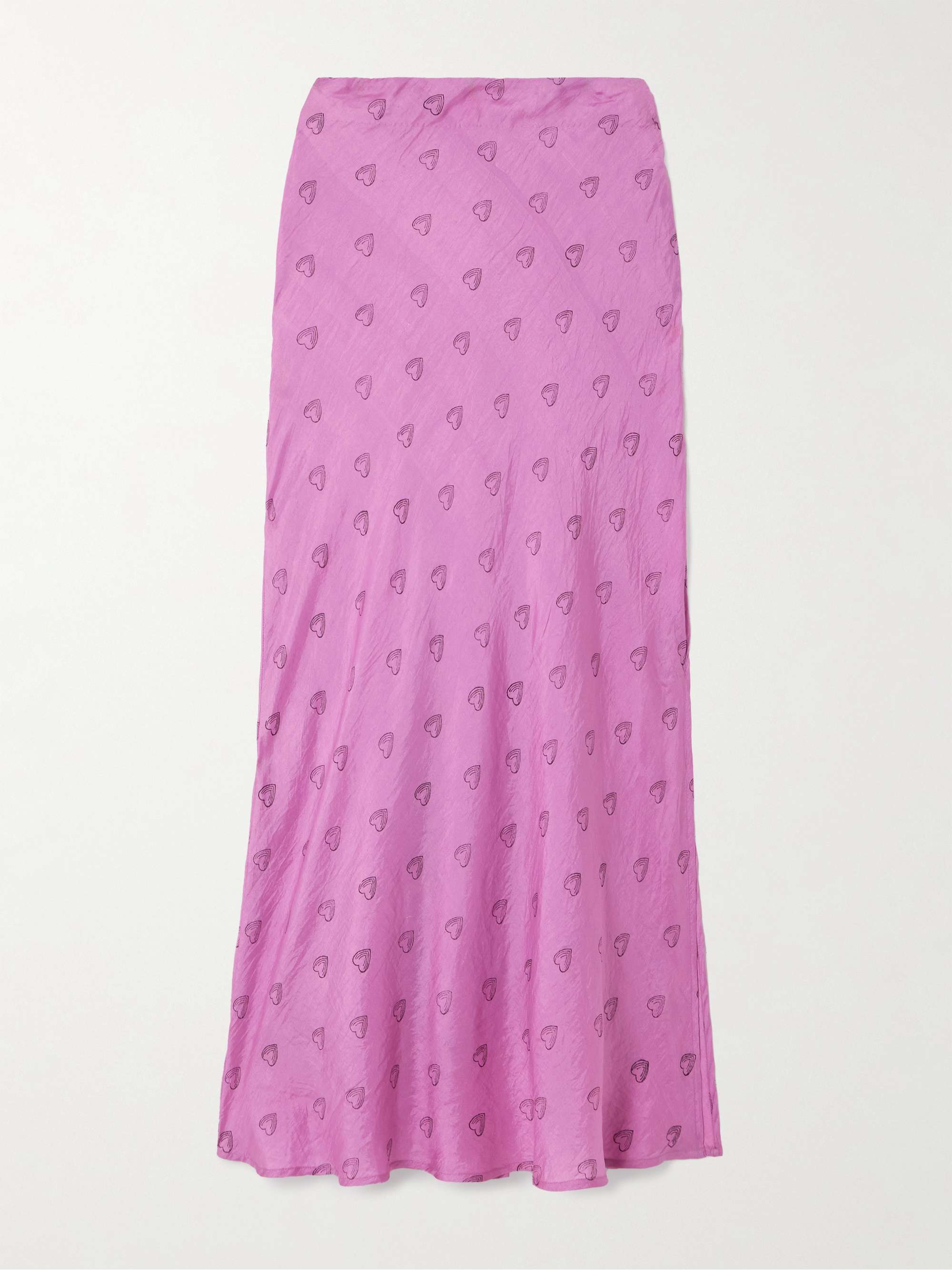 Lyra printed silk maxi skirt view