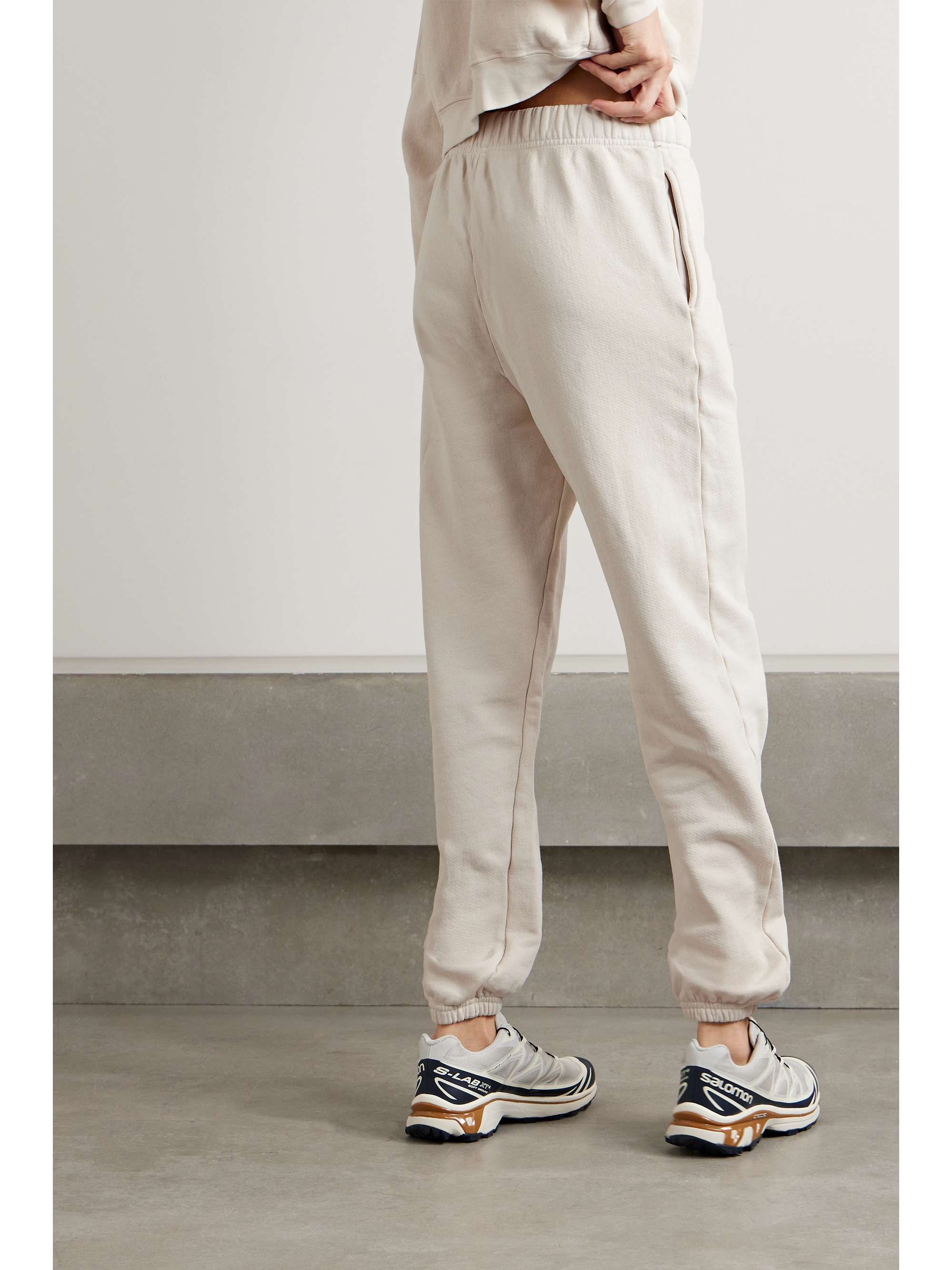 Dylan tapered cotton-jersey track pants view