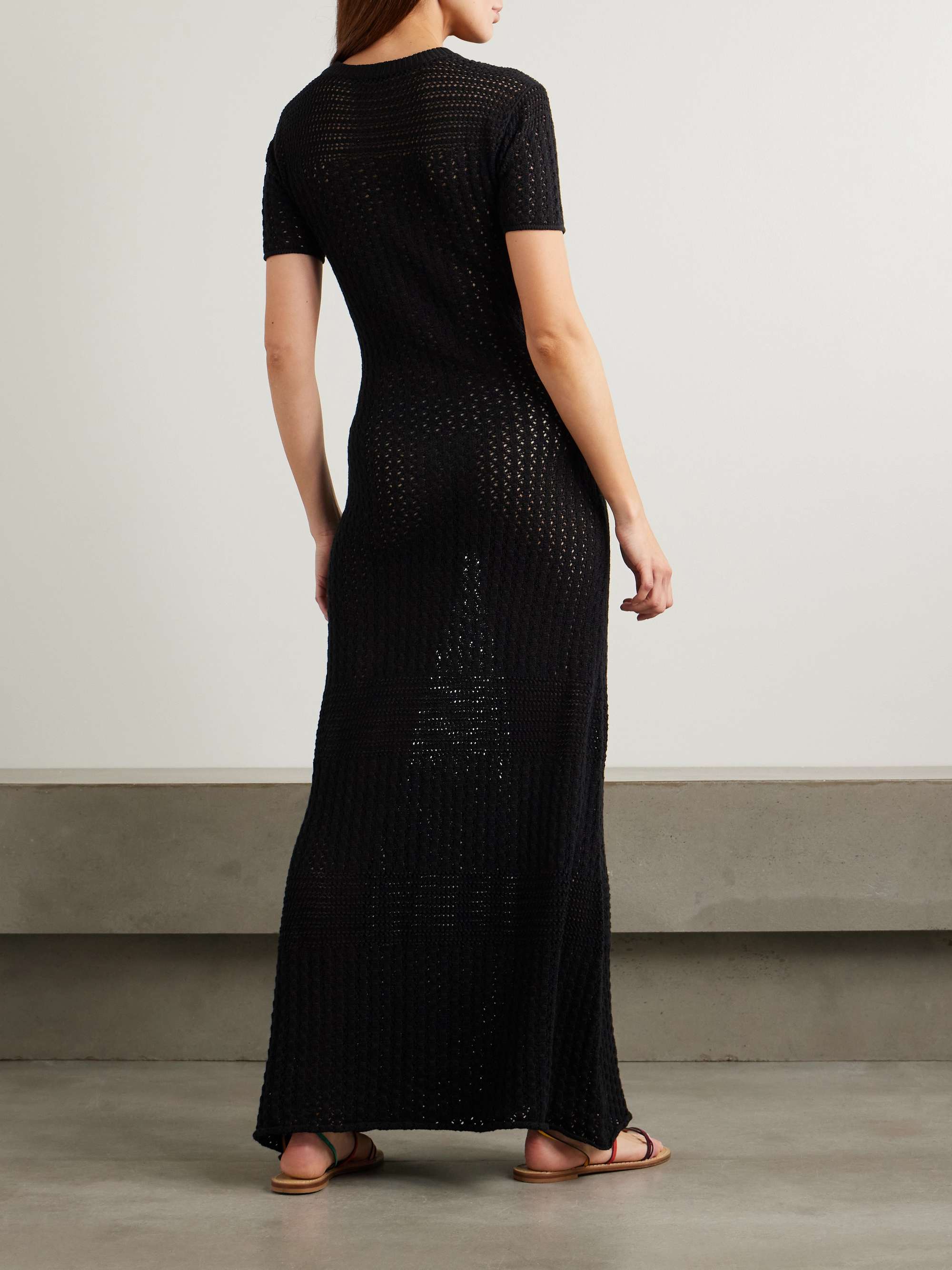 Pallay open-knit cotton maxi dress view