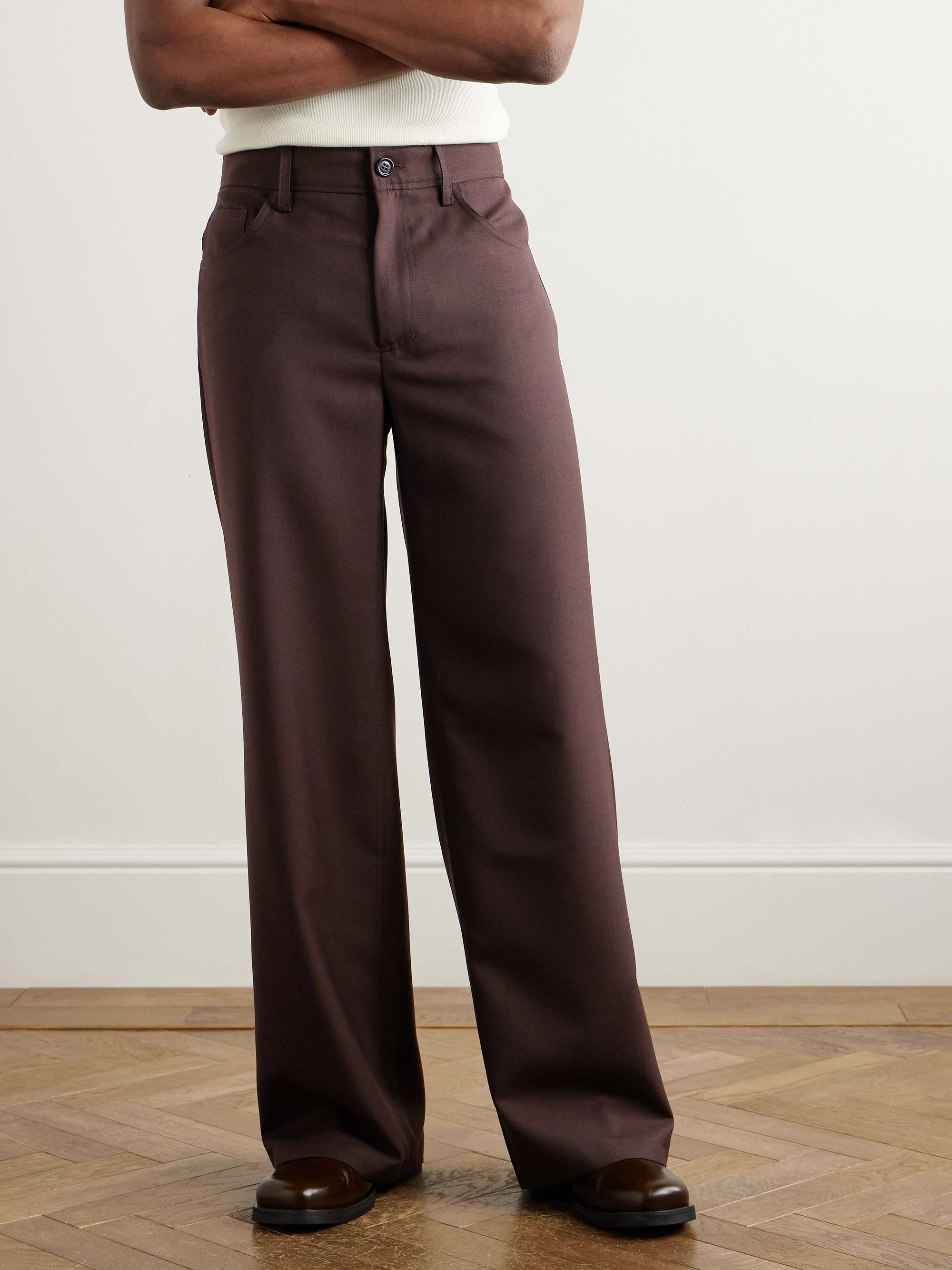Jiro Wide-Leg Twill Trousers view