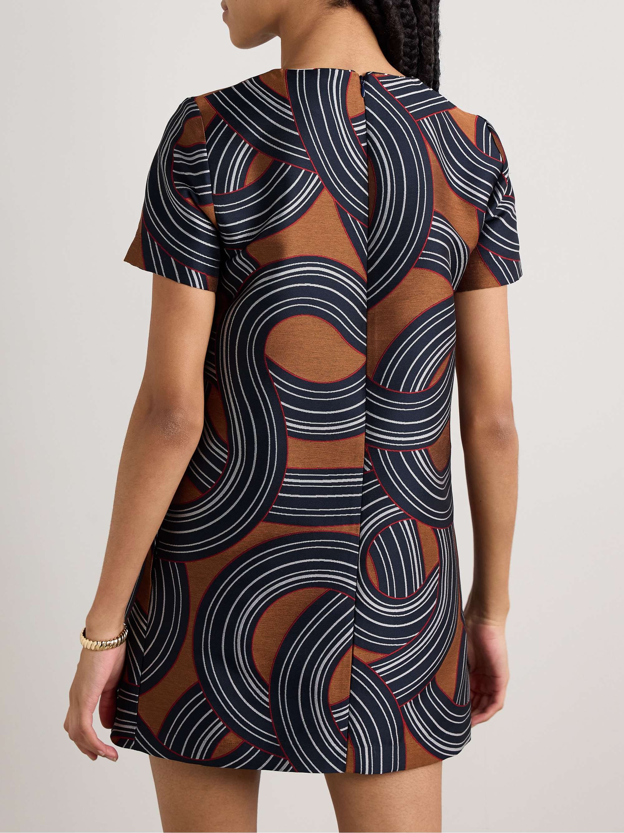 Icon jacquard mini dress view
