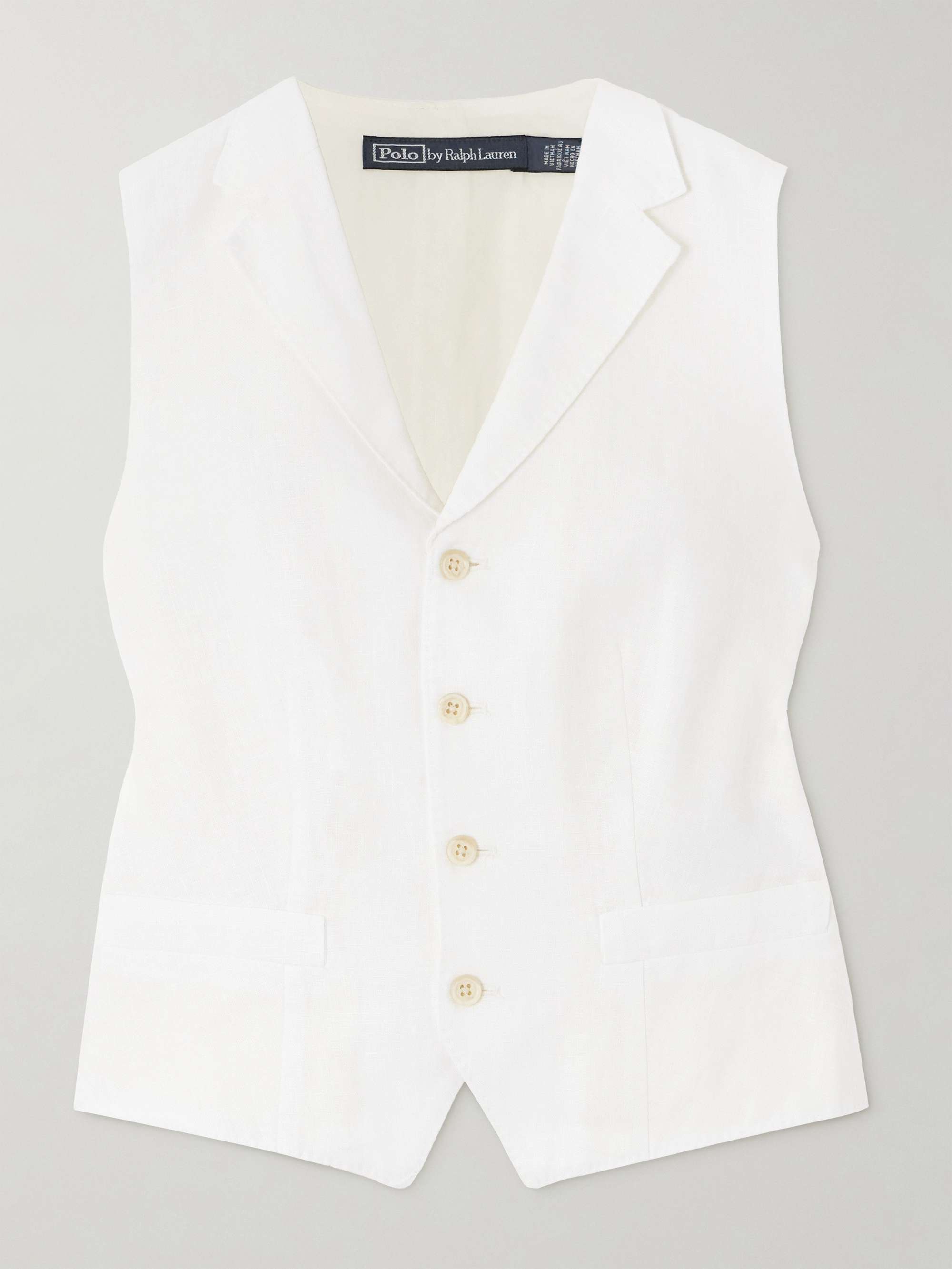 Pauline linen vest view
