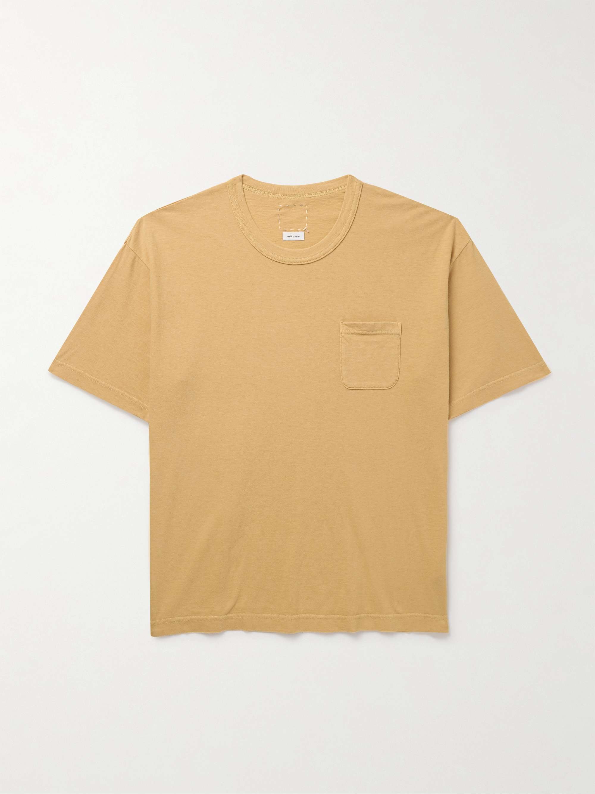 Jumbo Garment-Dyed Cotton-Blend Jersey T-Shirt view