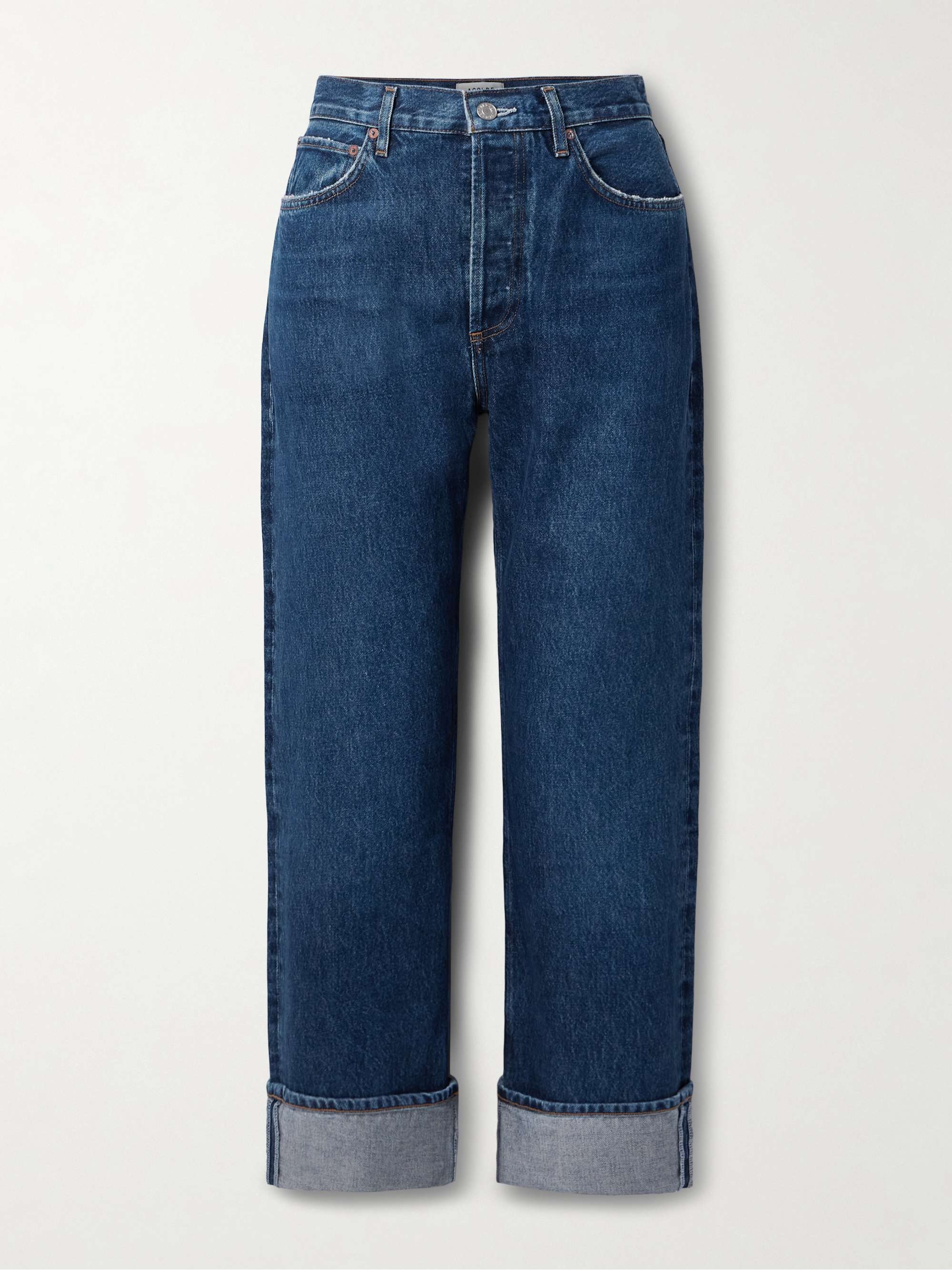 Fran cropped low-rise straight-leg jeans view