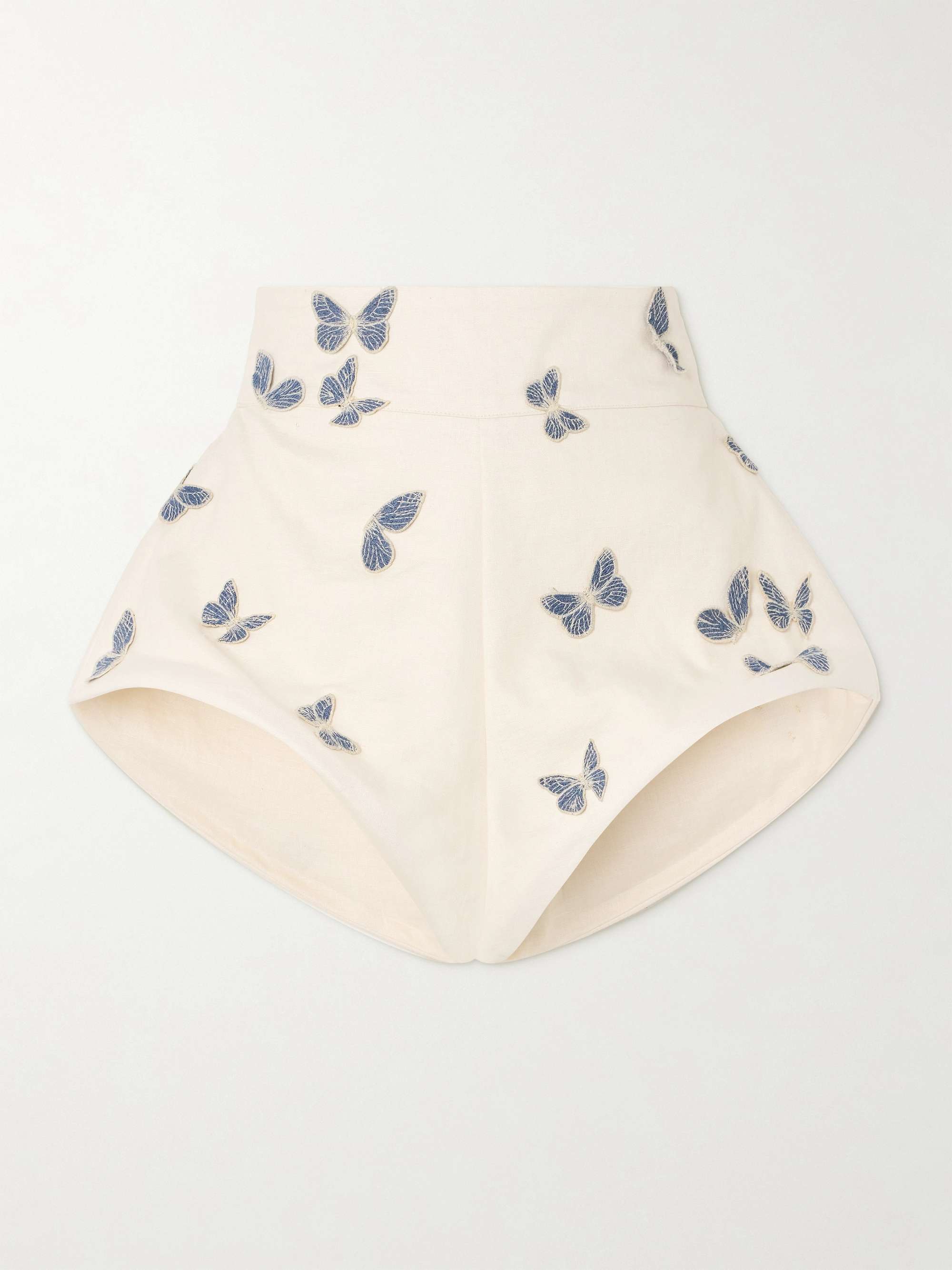 Gatti appliquéd linen shorts view