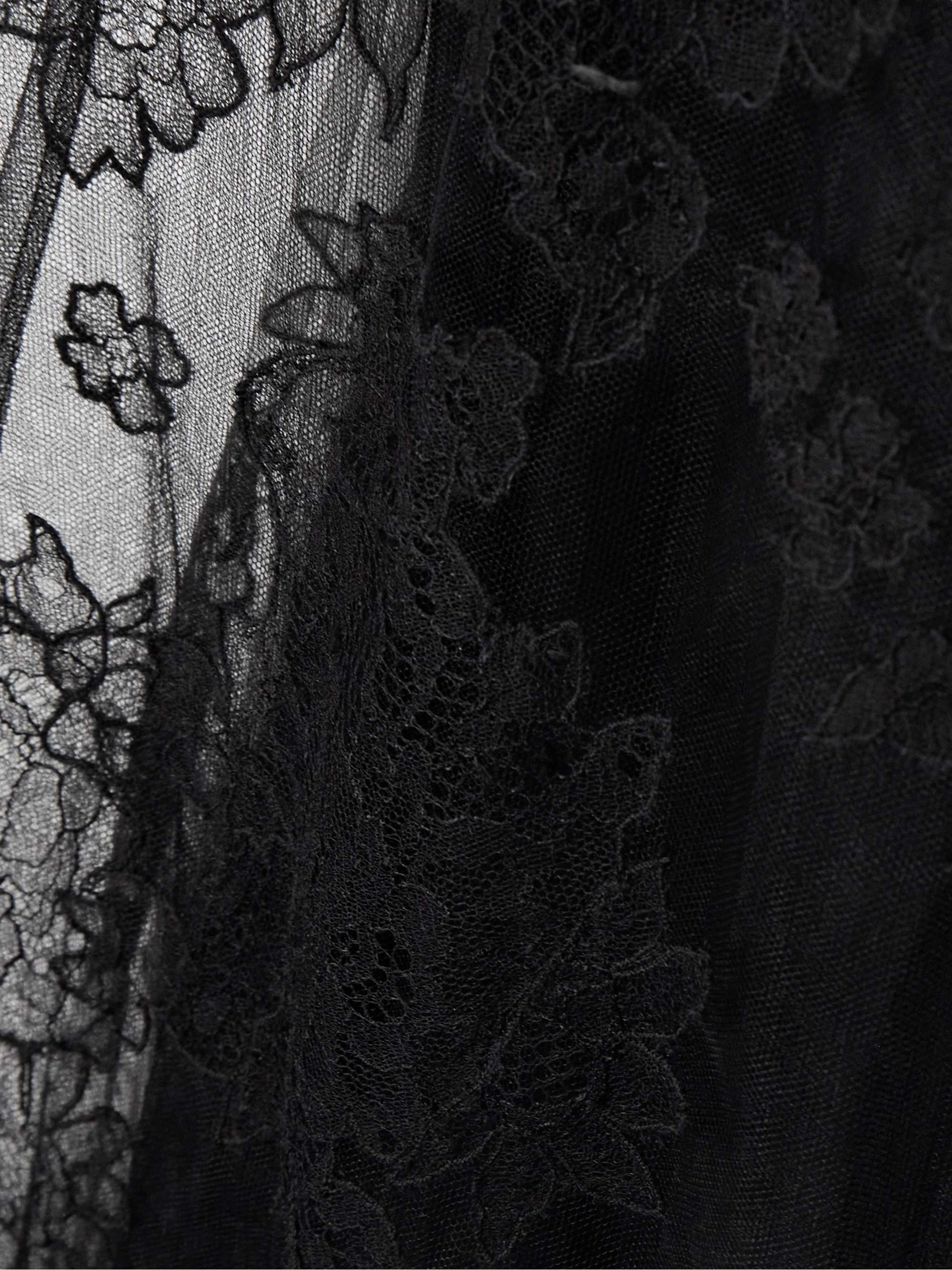 Open-back appliquéd tulle gown view