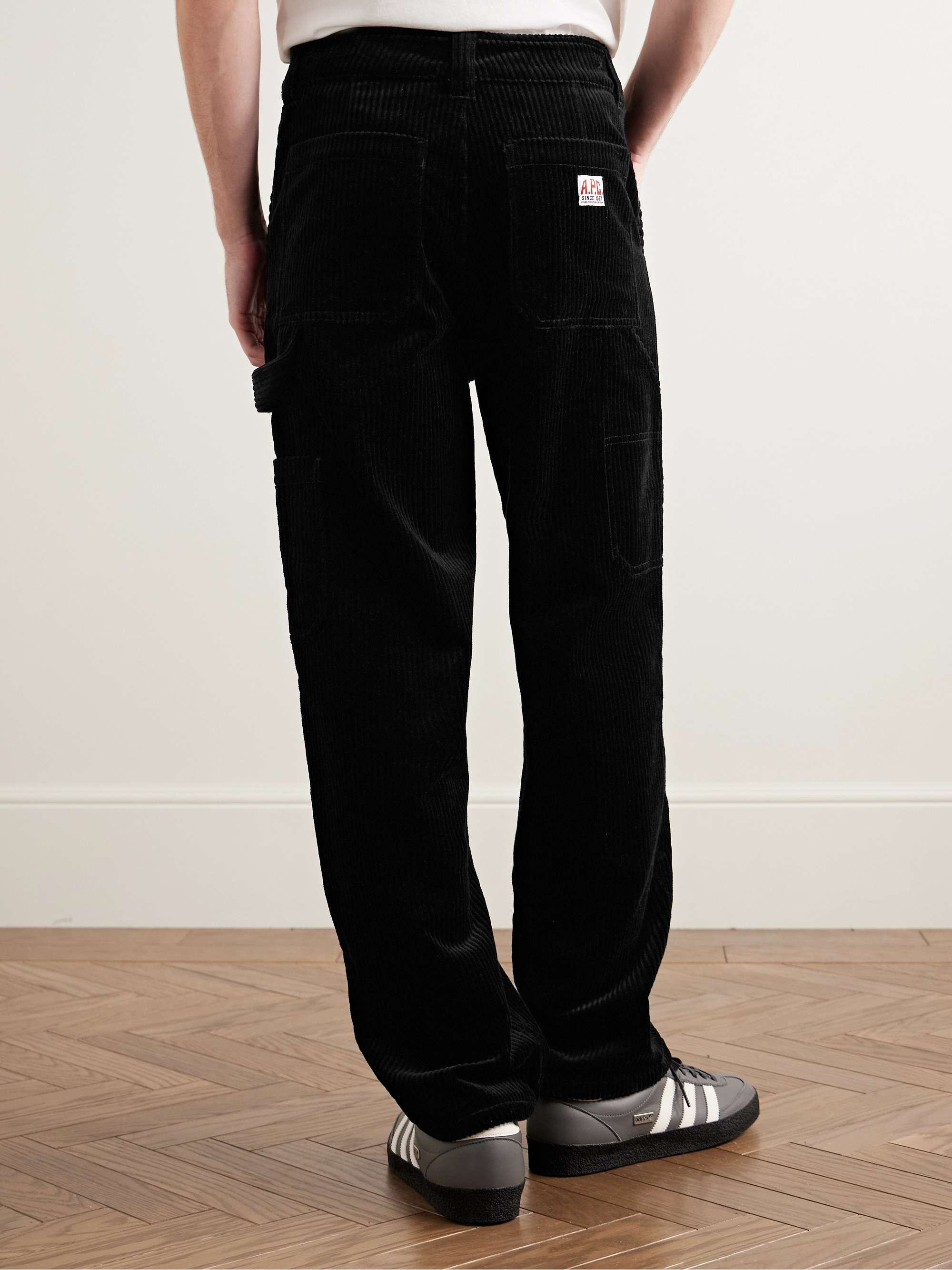 Fergus Straight-Leg Cotton-Blend Corduroy Trousers view