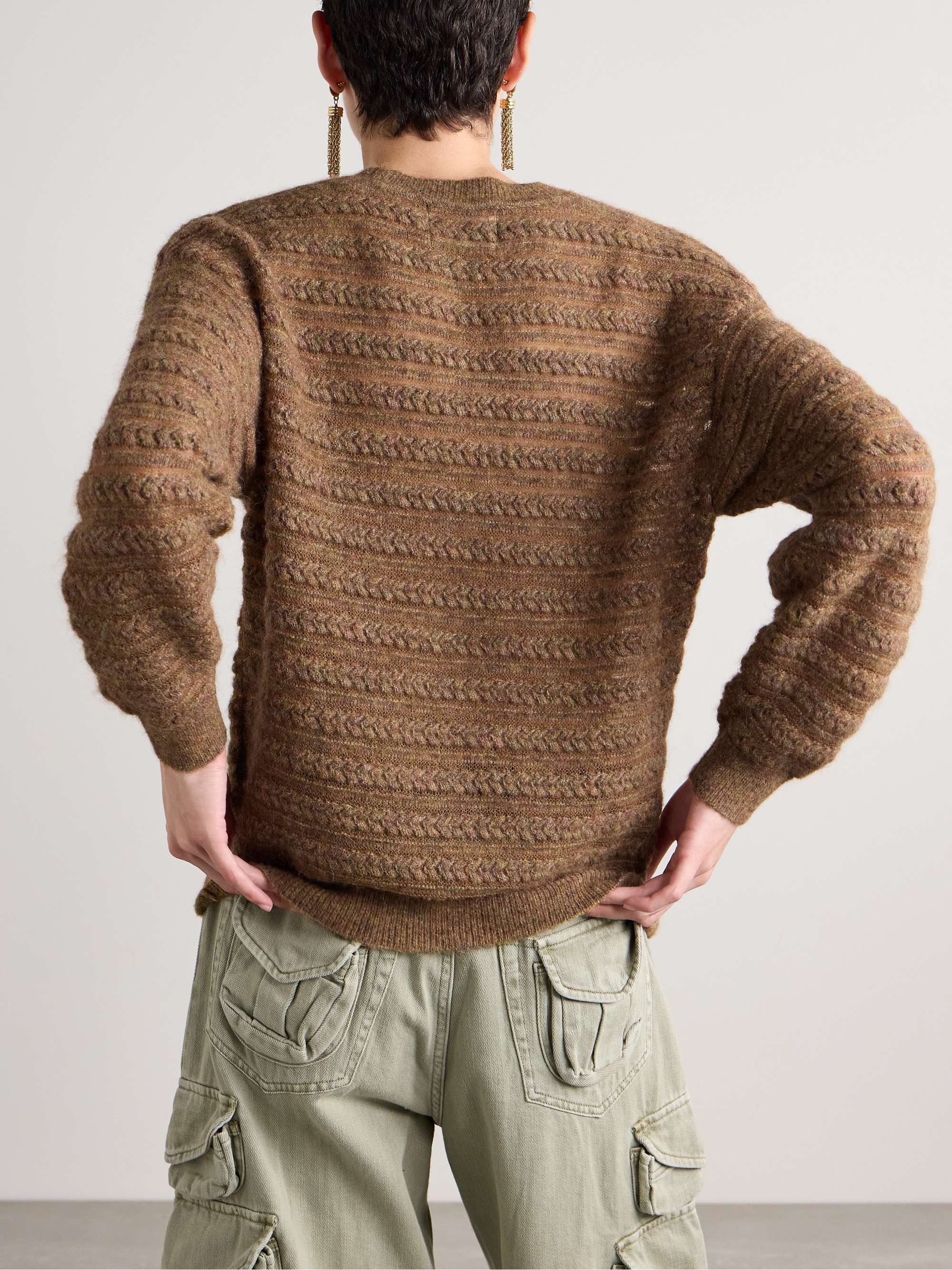 Mélange alpaca-blend sweater view