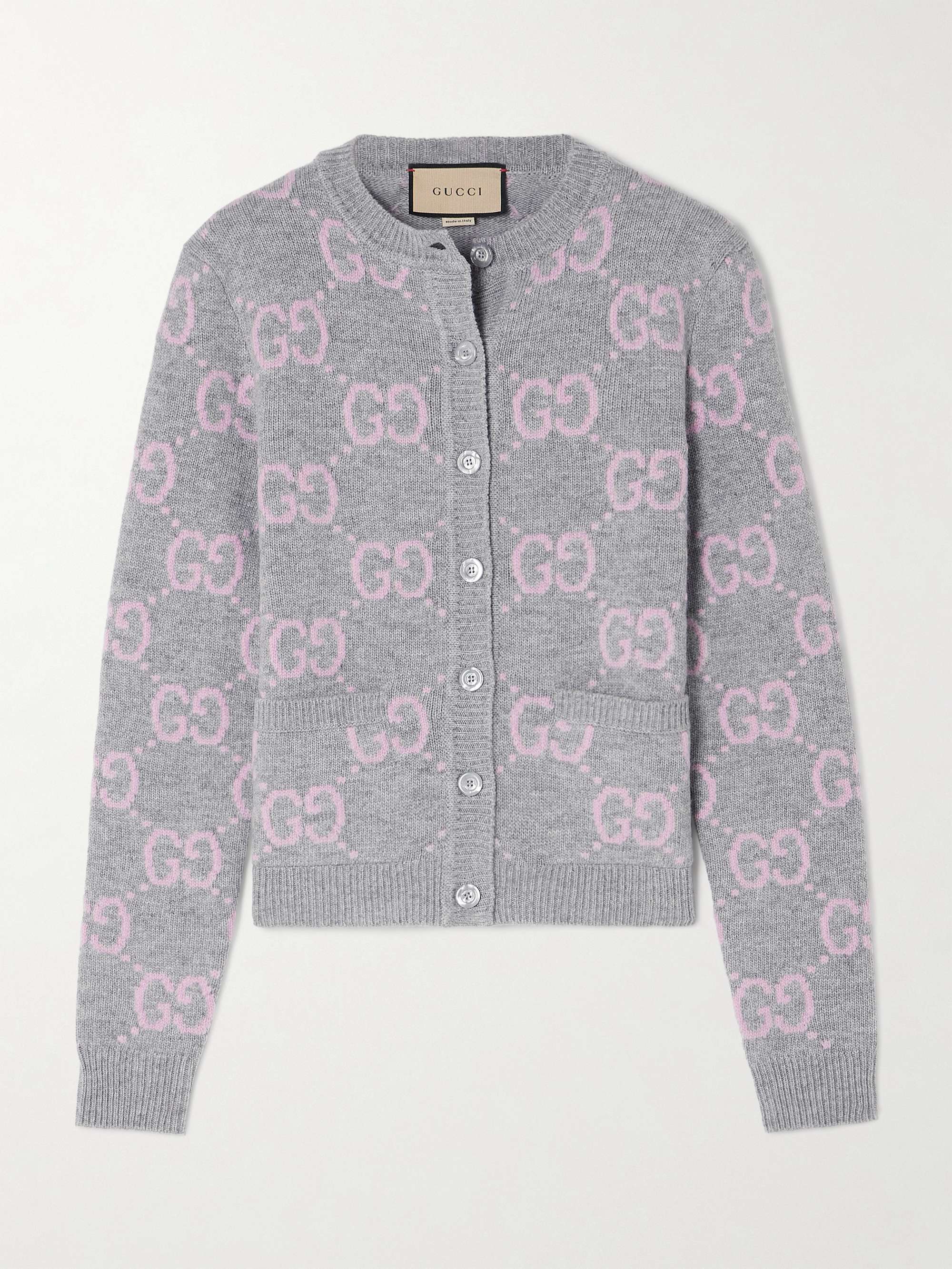 Wool-jacquard cardigan view