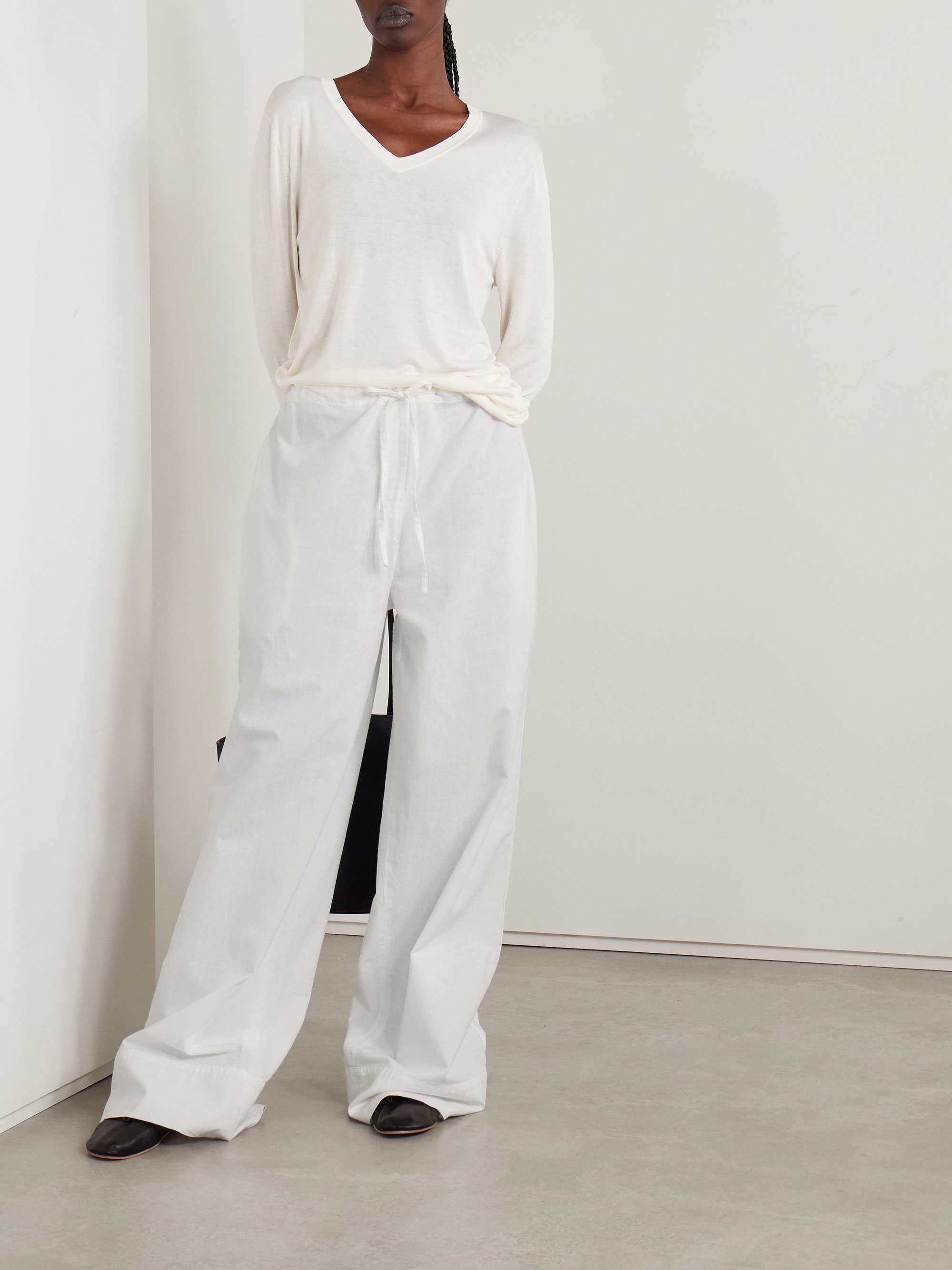 Enea cotton wide-leg pants view