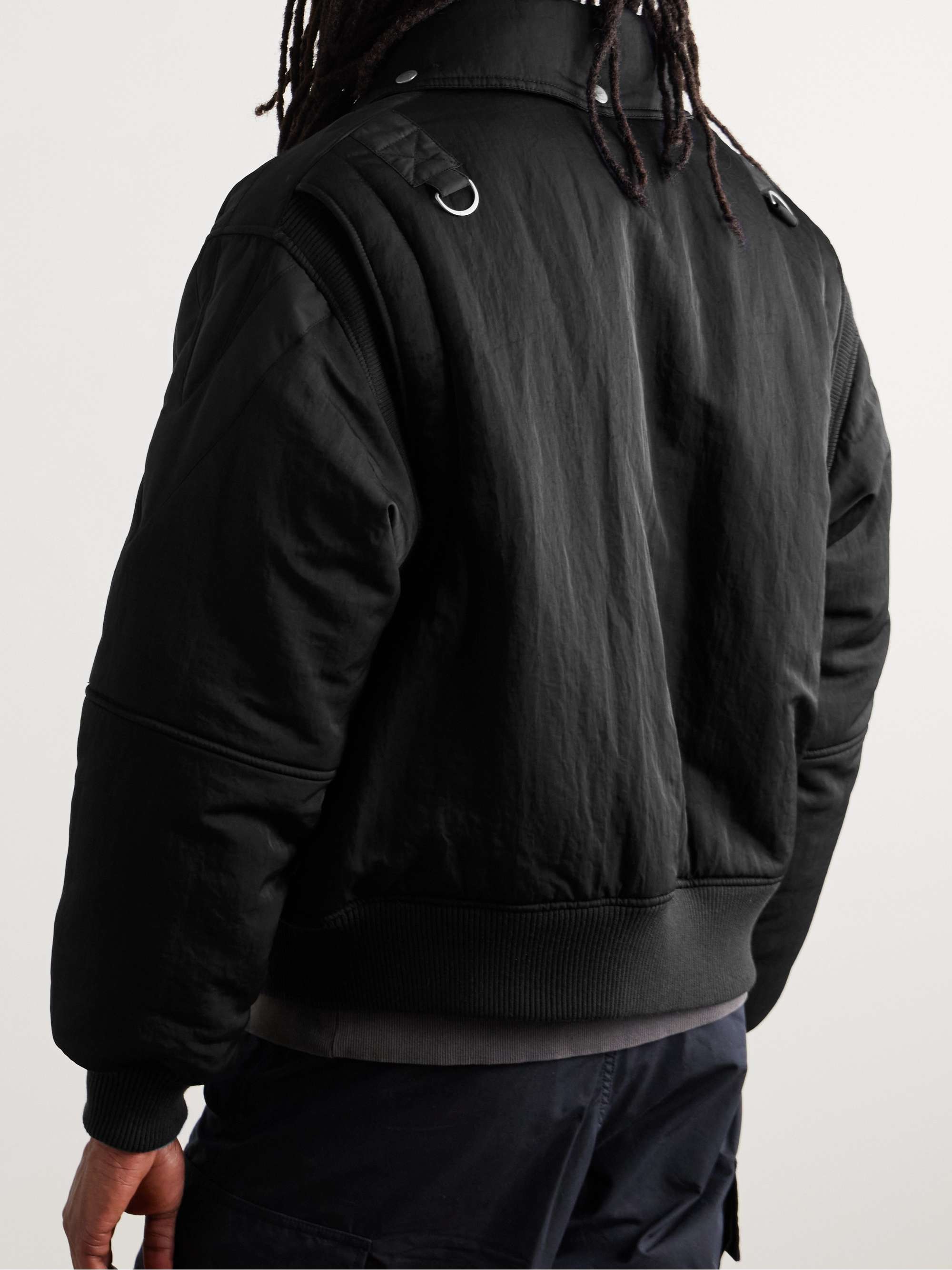 Sailing Padded Nylon-Twill Hooded Jacket view