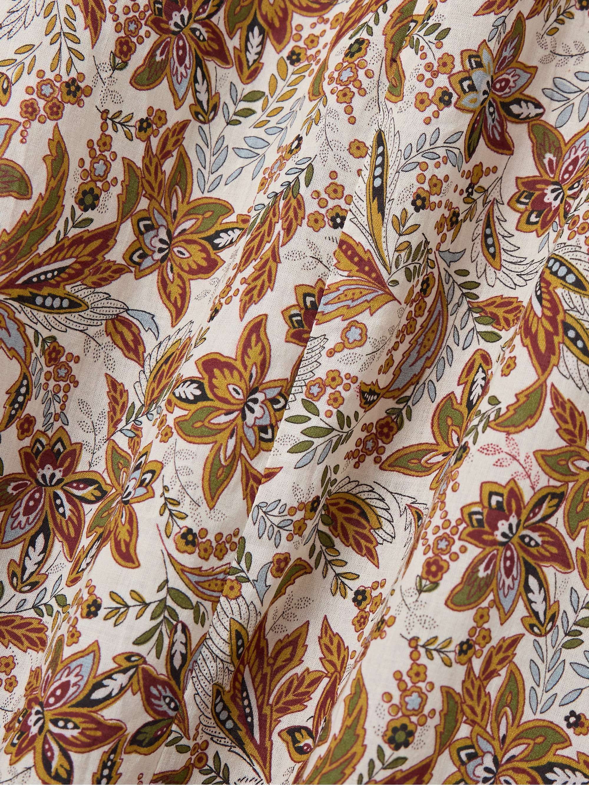 Rhodia floral-print organic cotton-voile midi dress view