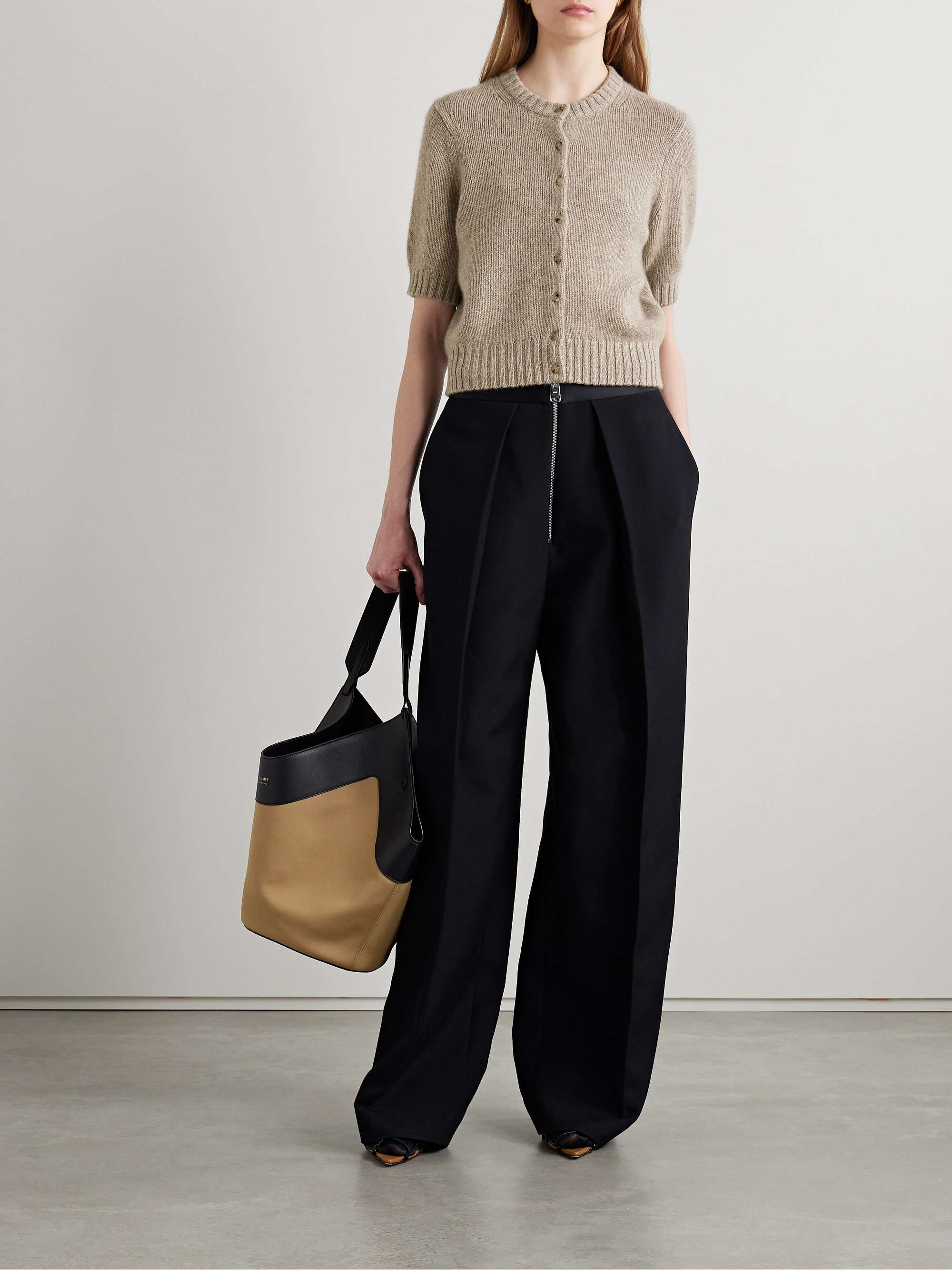 Nora cropped cashmere-blend cardigan view