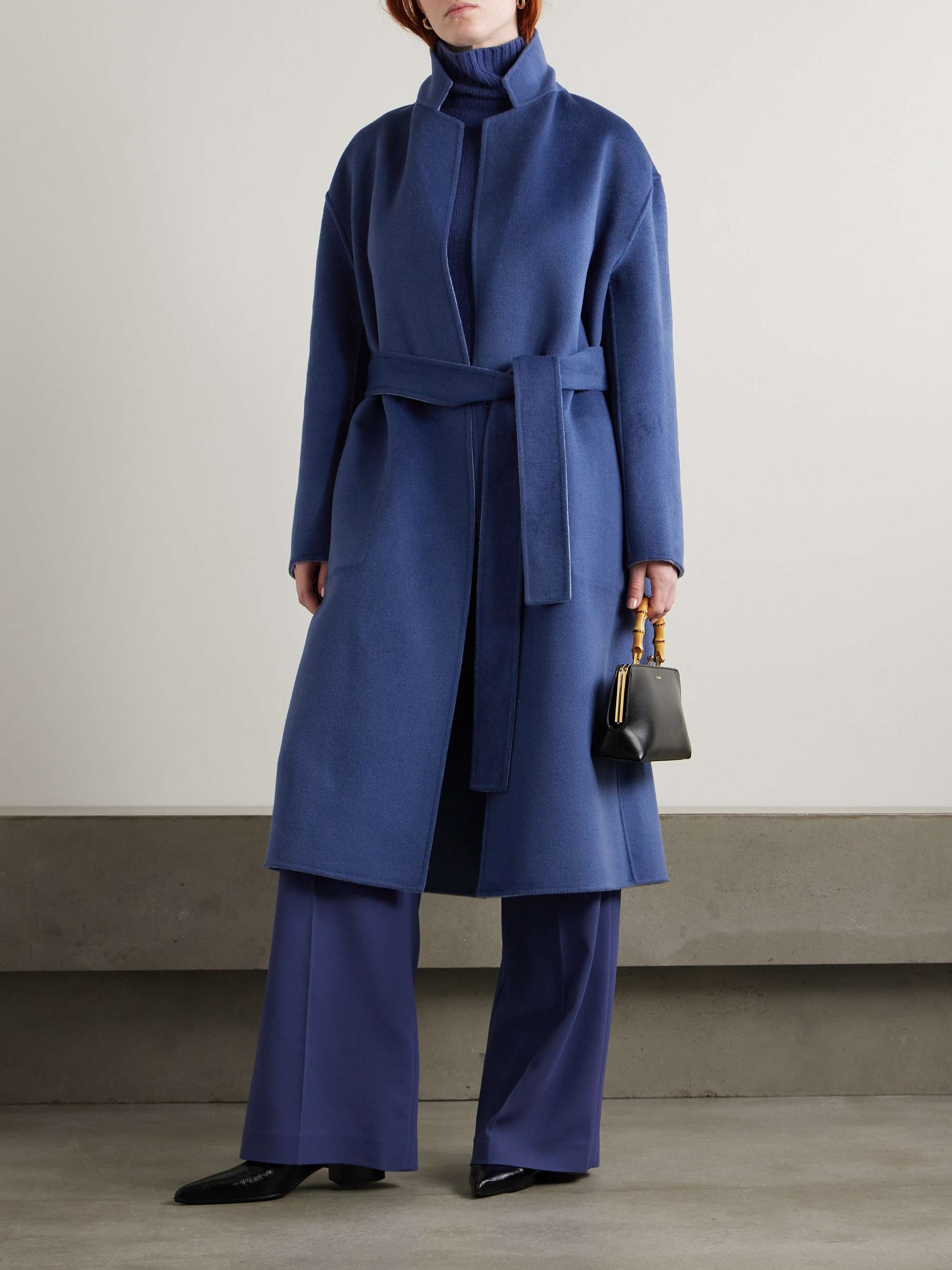 Edmond reversible wool, cashmere and silk-blend coat view