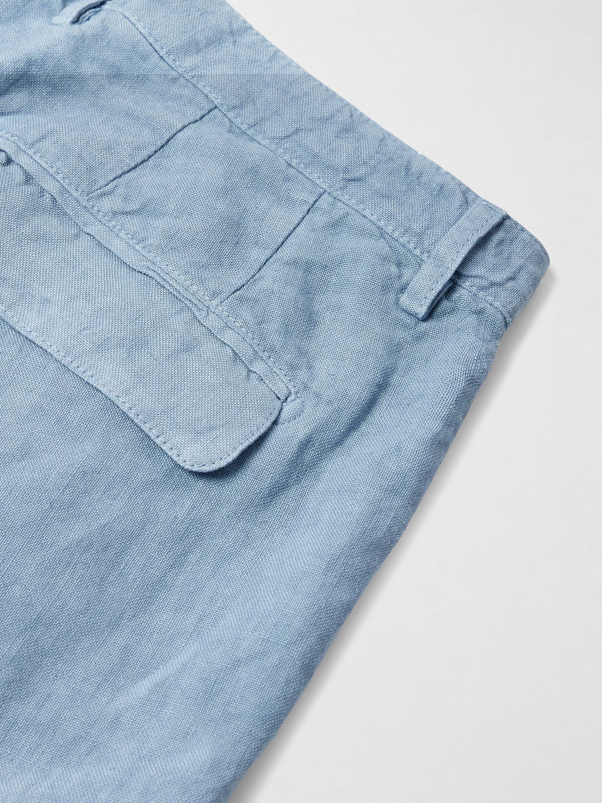 Ionio2 Straight-Leg Pleated Linen Trousers view