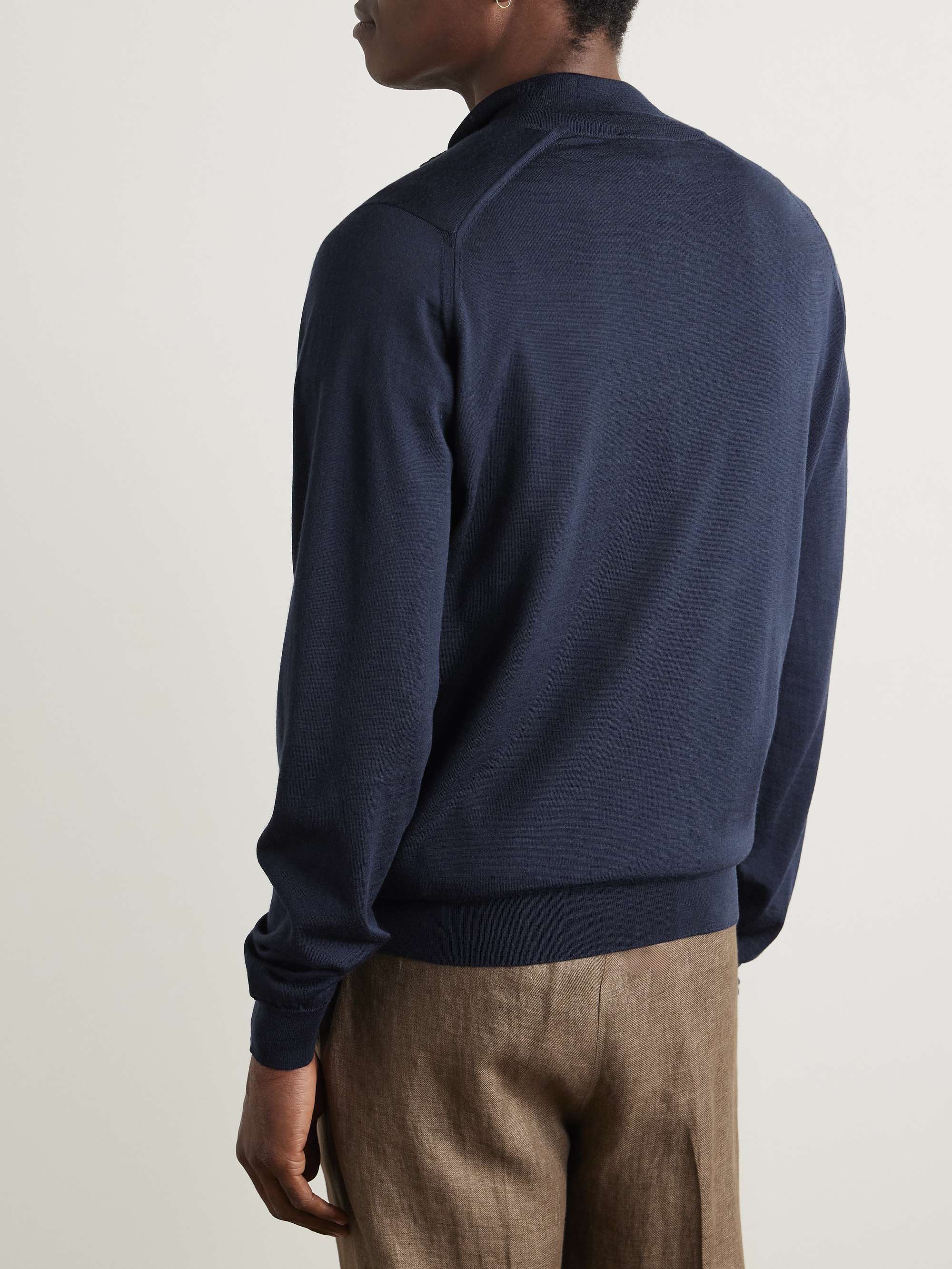 Barrow Merino Wool Half-Zip Sweater view
