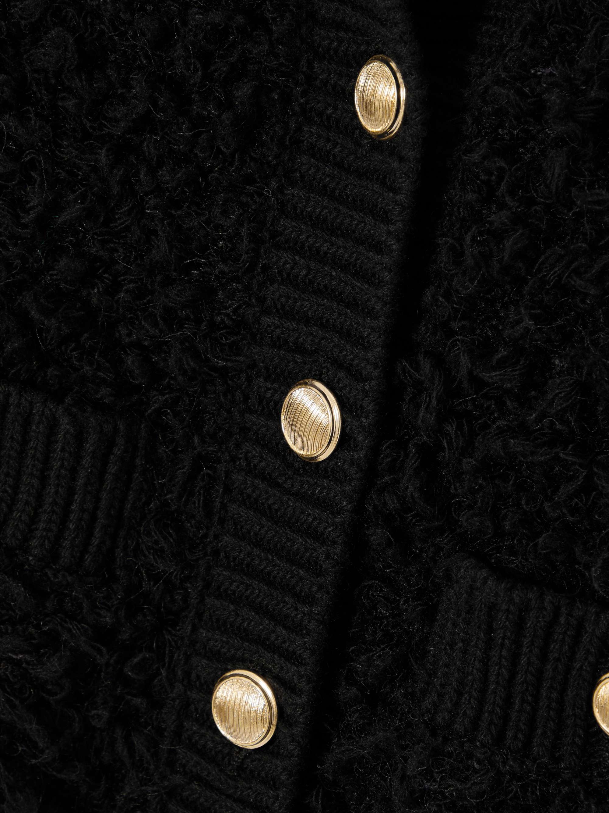 Wool and silk-blend bouclé cardigan view
