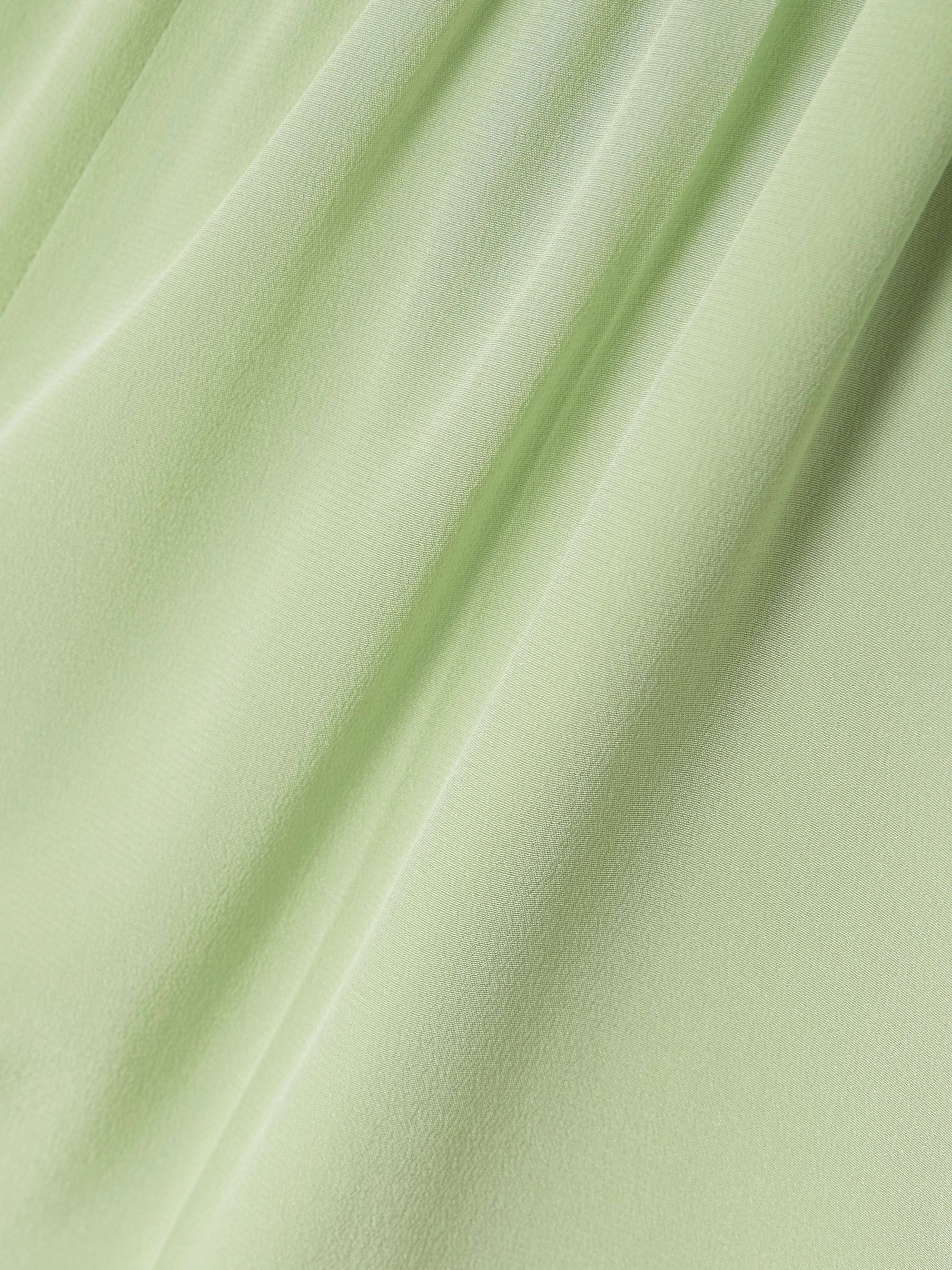 Hulin silk crepe de chine wide-leg pants view