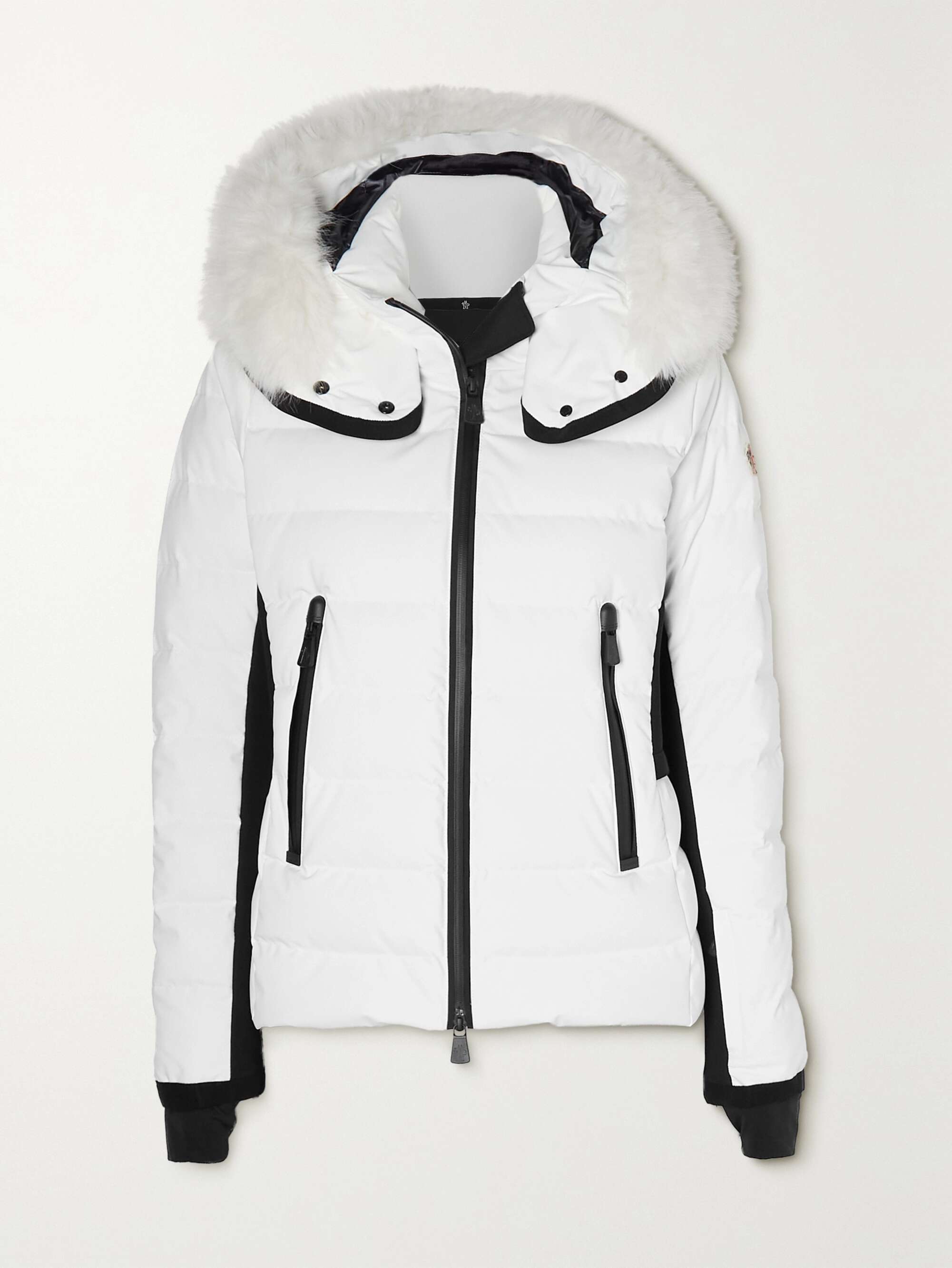 Lamoura hooded faux fur-trimmed quilted down ski jacket view
