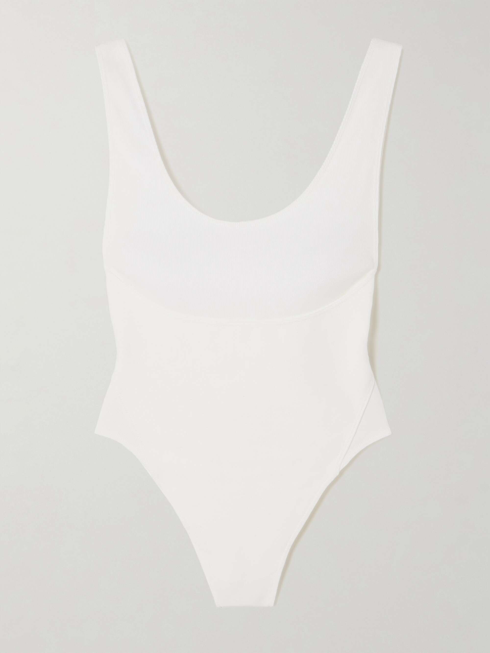Open-back cotton-jersey bodysuit view