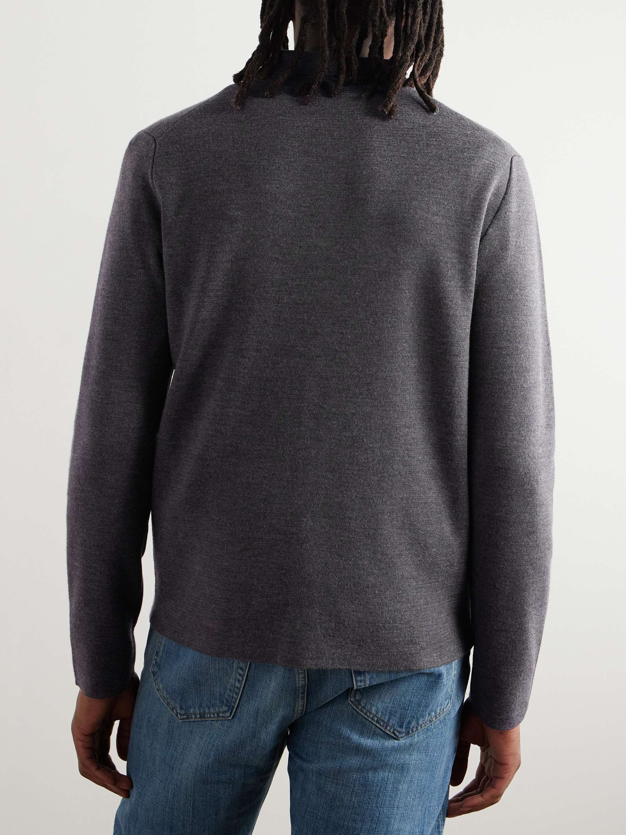 Slim-Fit Virgin Wool Overshirt view