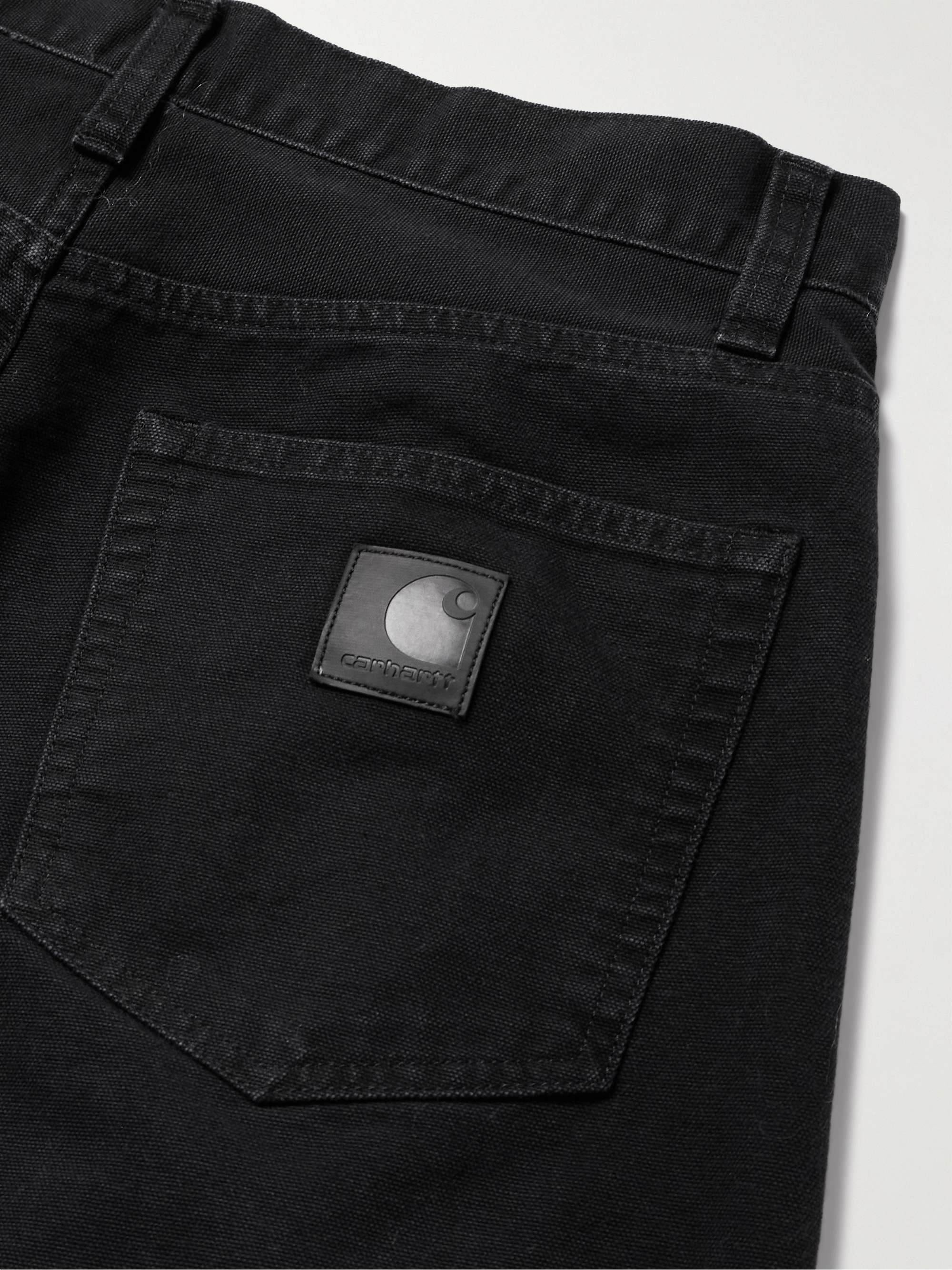 Landon Straight-Leg Organic Cotton-Canvas Trousers view