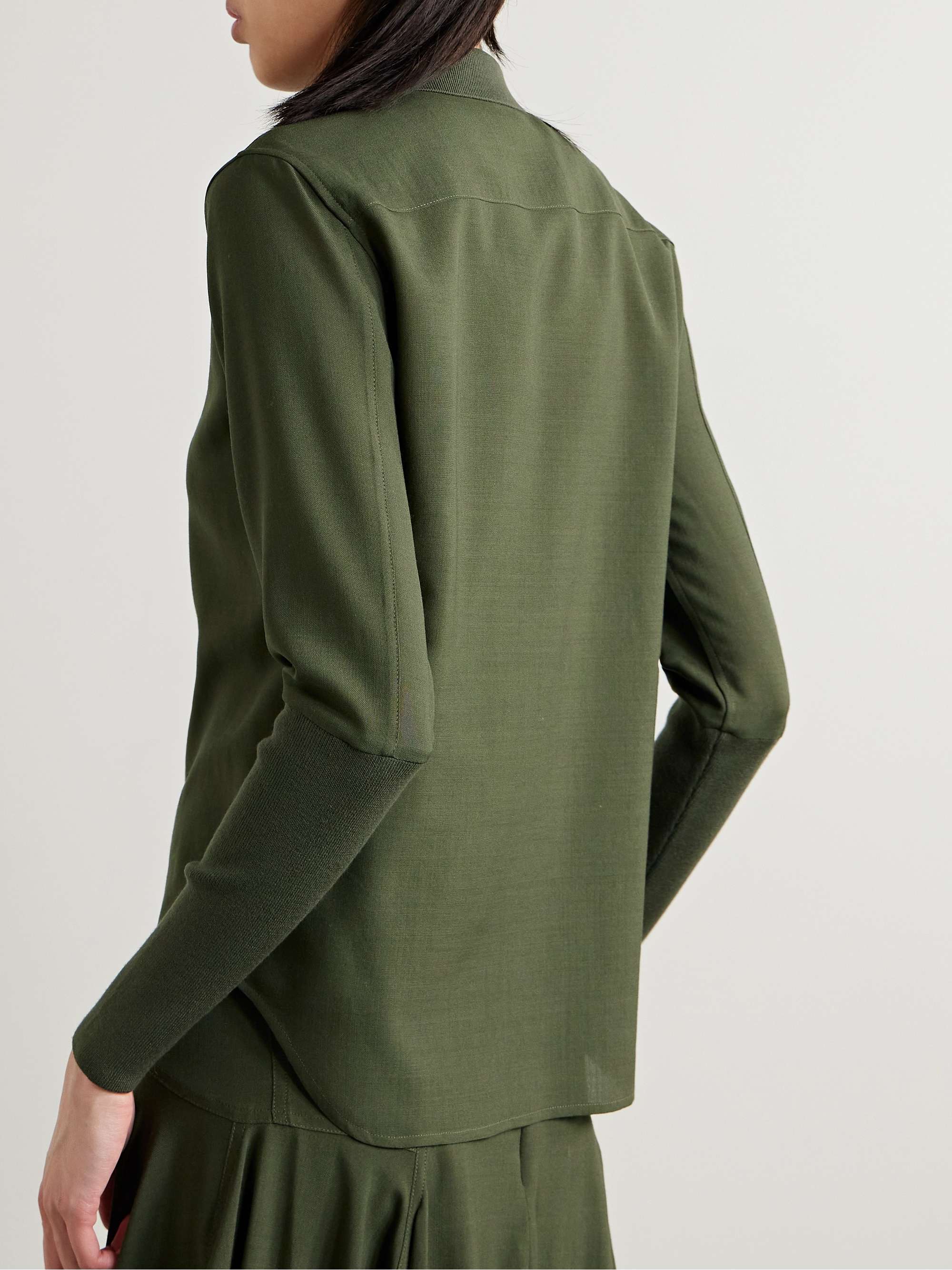 Leela wool shirt view