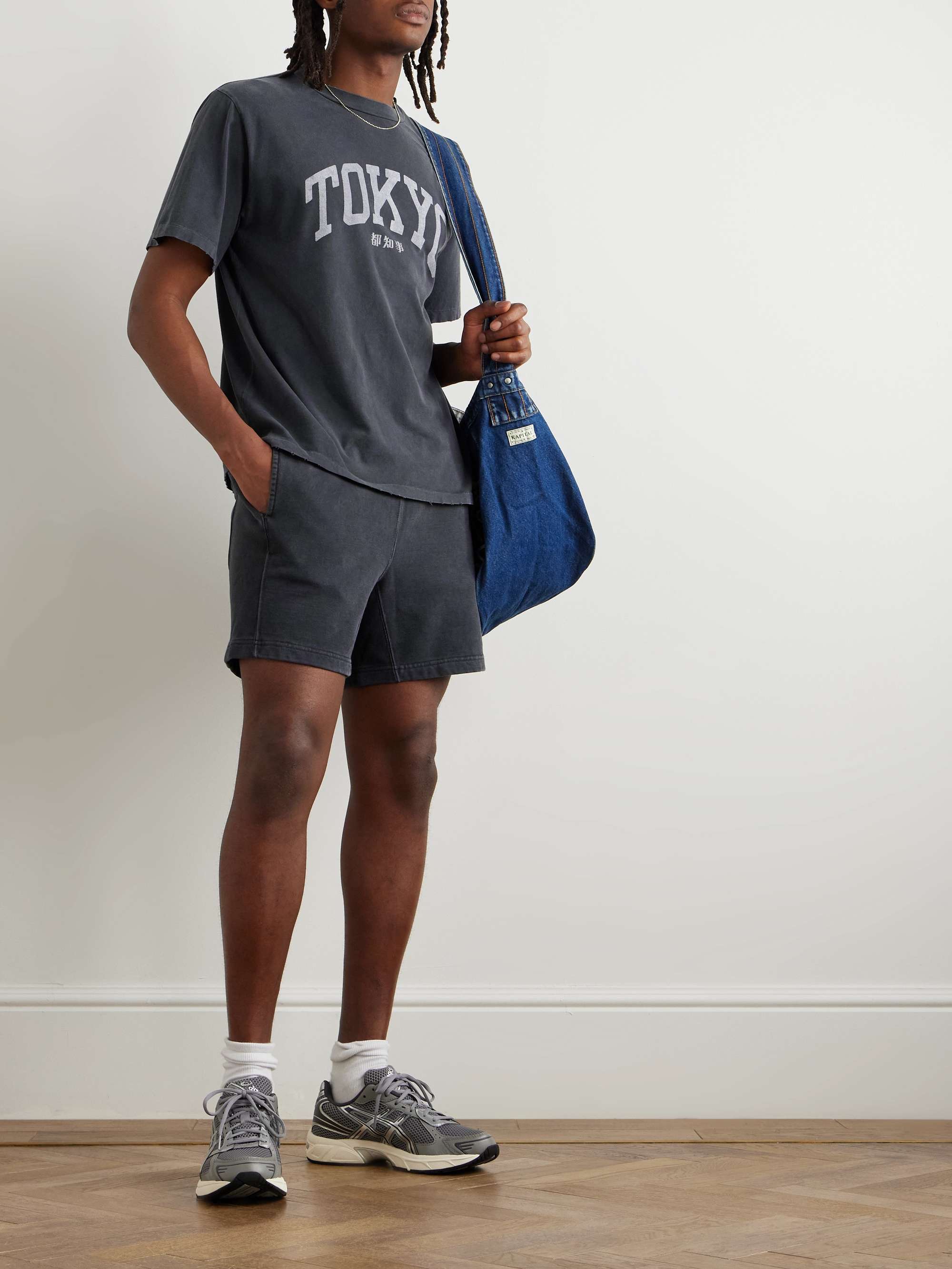 Straight-Leg Cotton-Jersey Shorts view
