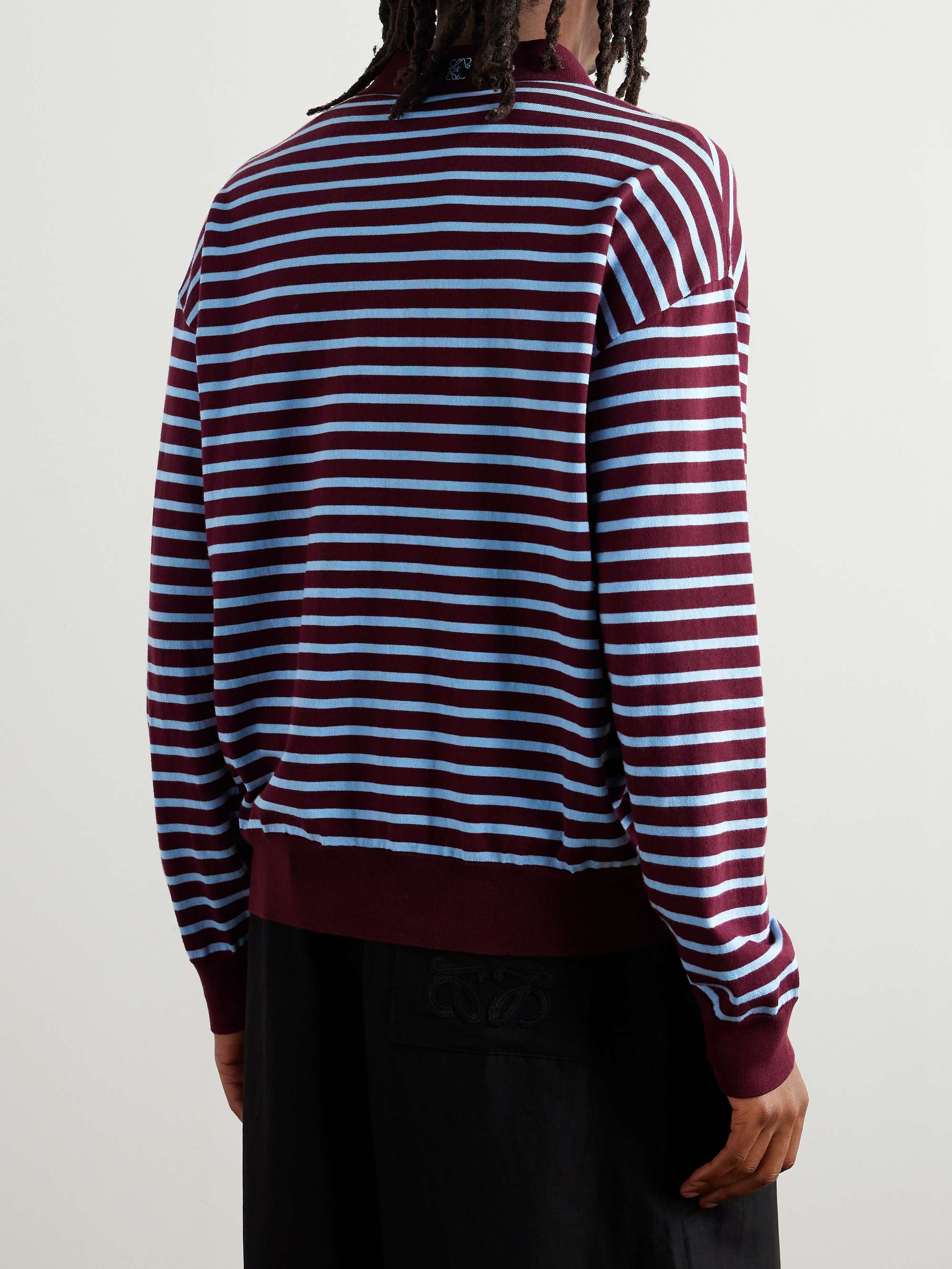 + Paula's Ibiza Striped Cotton-Blend Polo Shirt view
