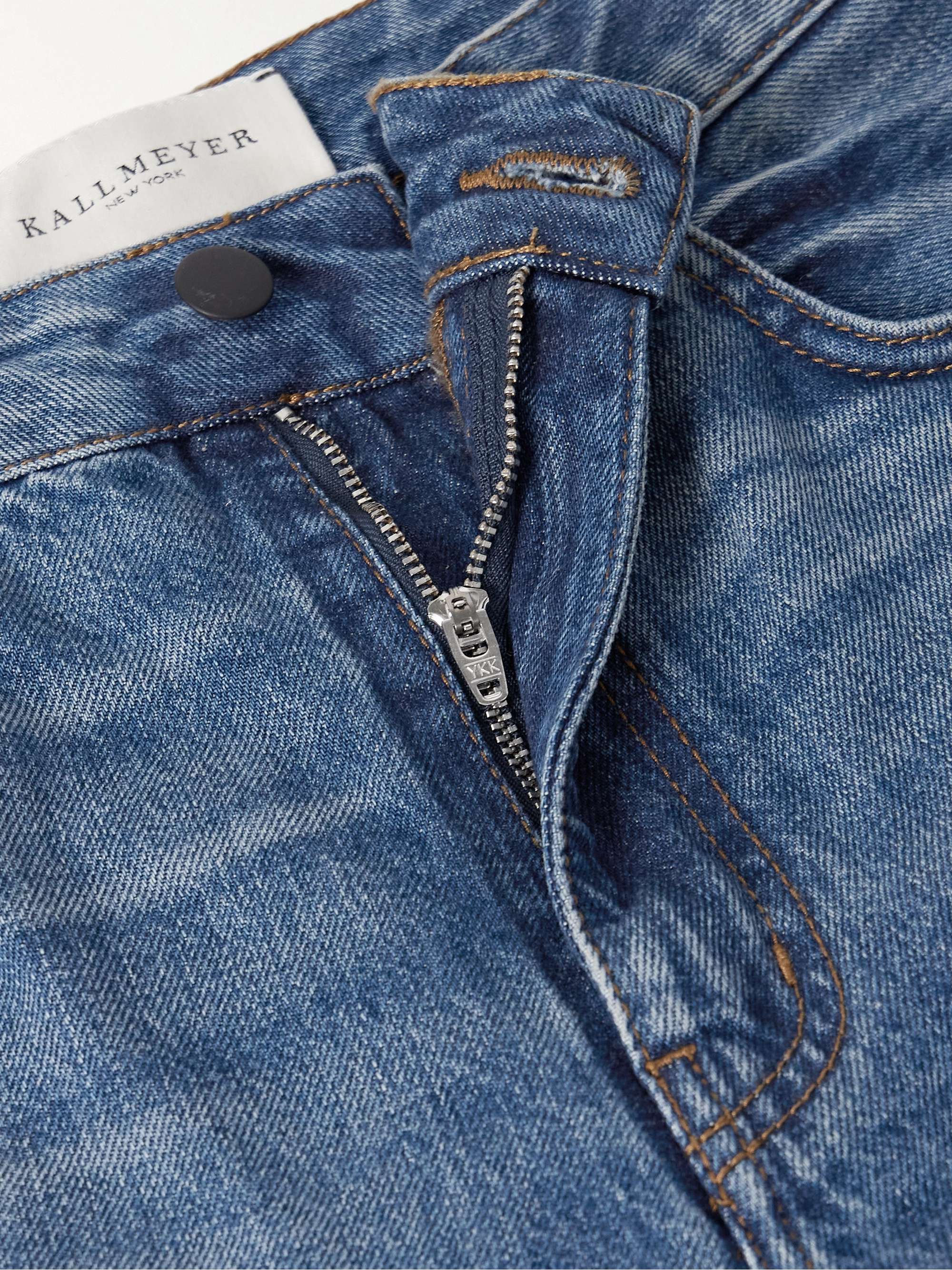 Farah high-rise straight-leg jeans view