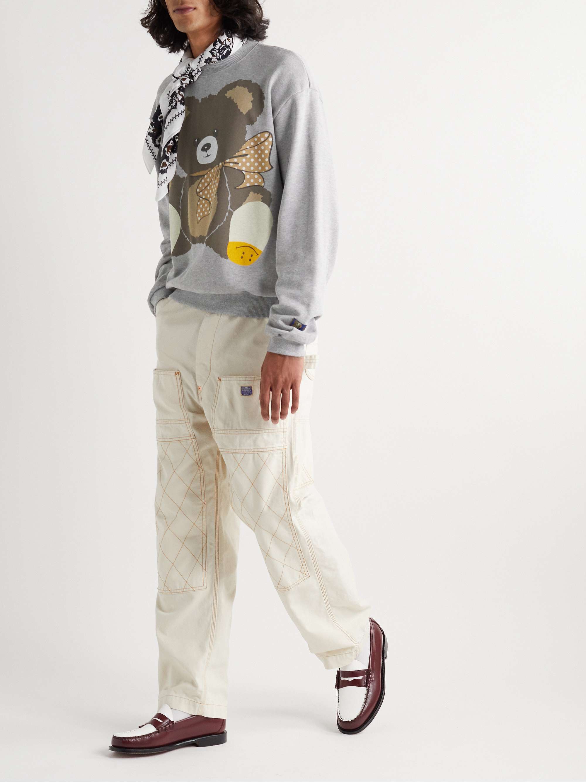 Printed Cotton-Jersey Sweatshirt view