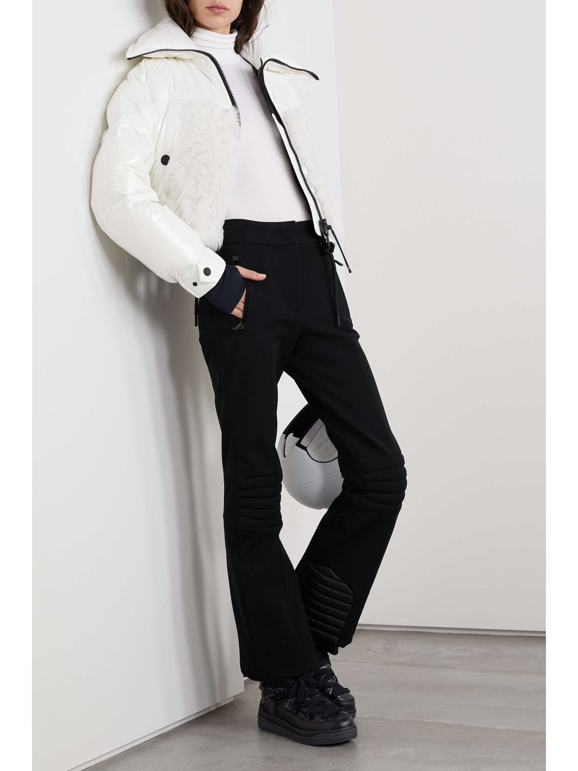 Sportivo quilted stretch-twill flared ski pants view