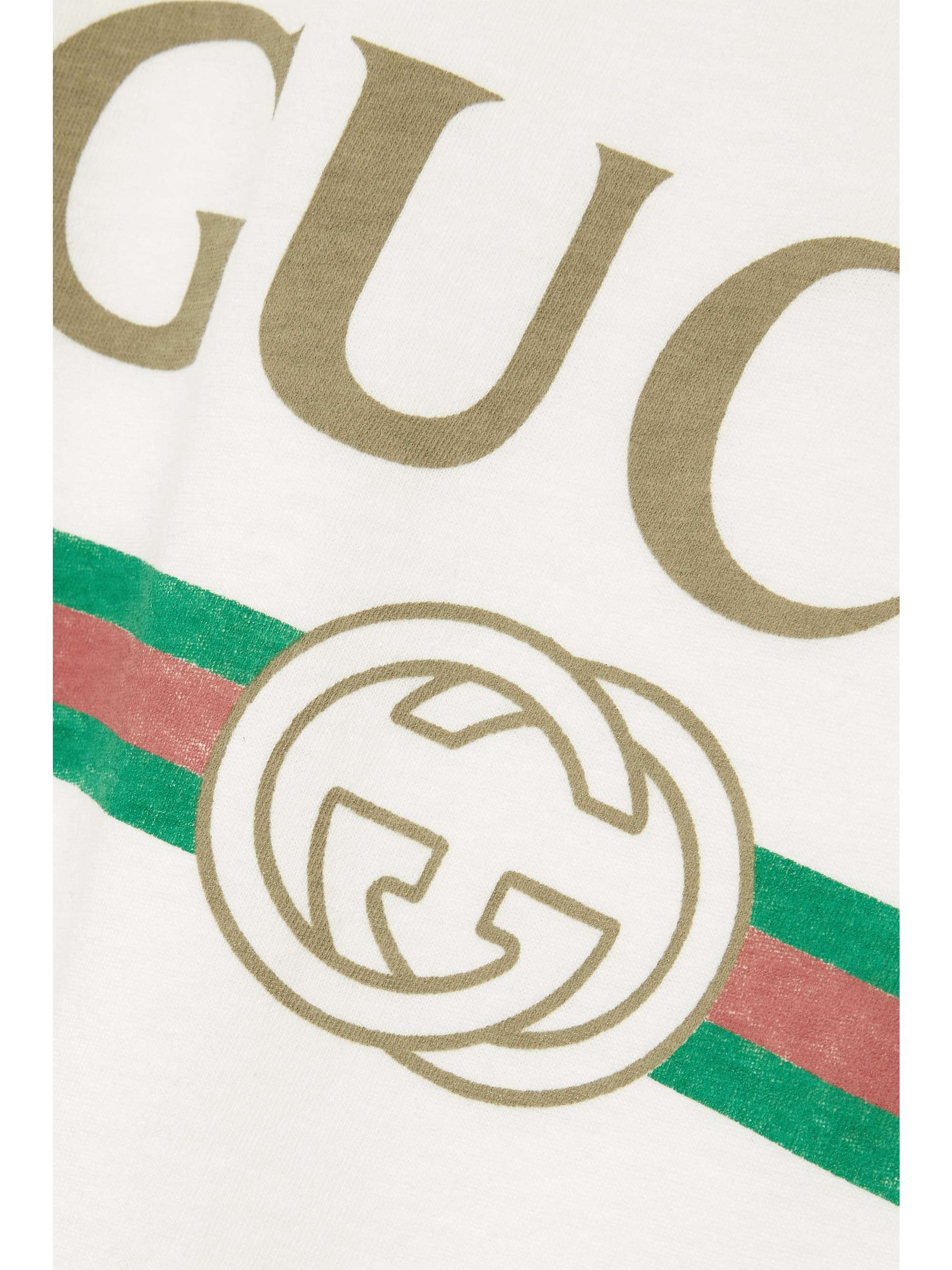 Oversized appliquéd printed cotton-jersey T-shirt view