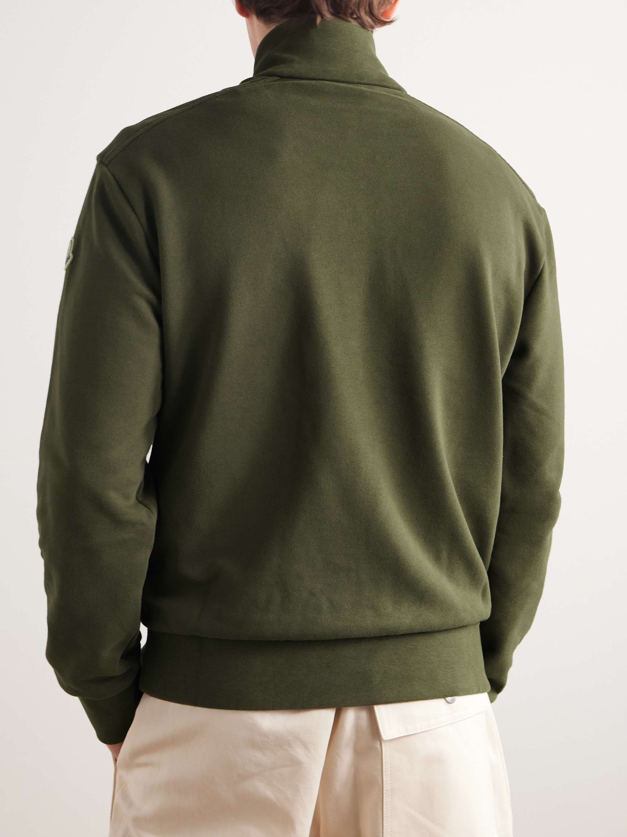 Padded Quilted Shell and Cotton-Jersey Down Jacket view
