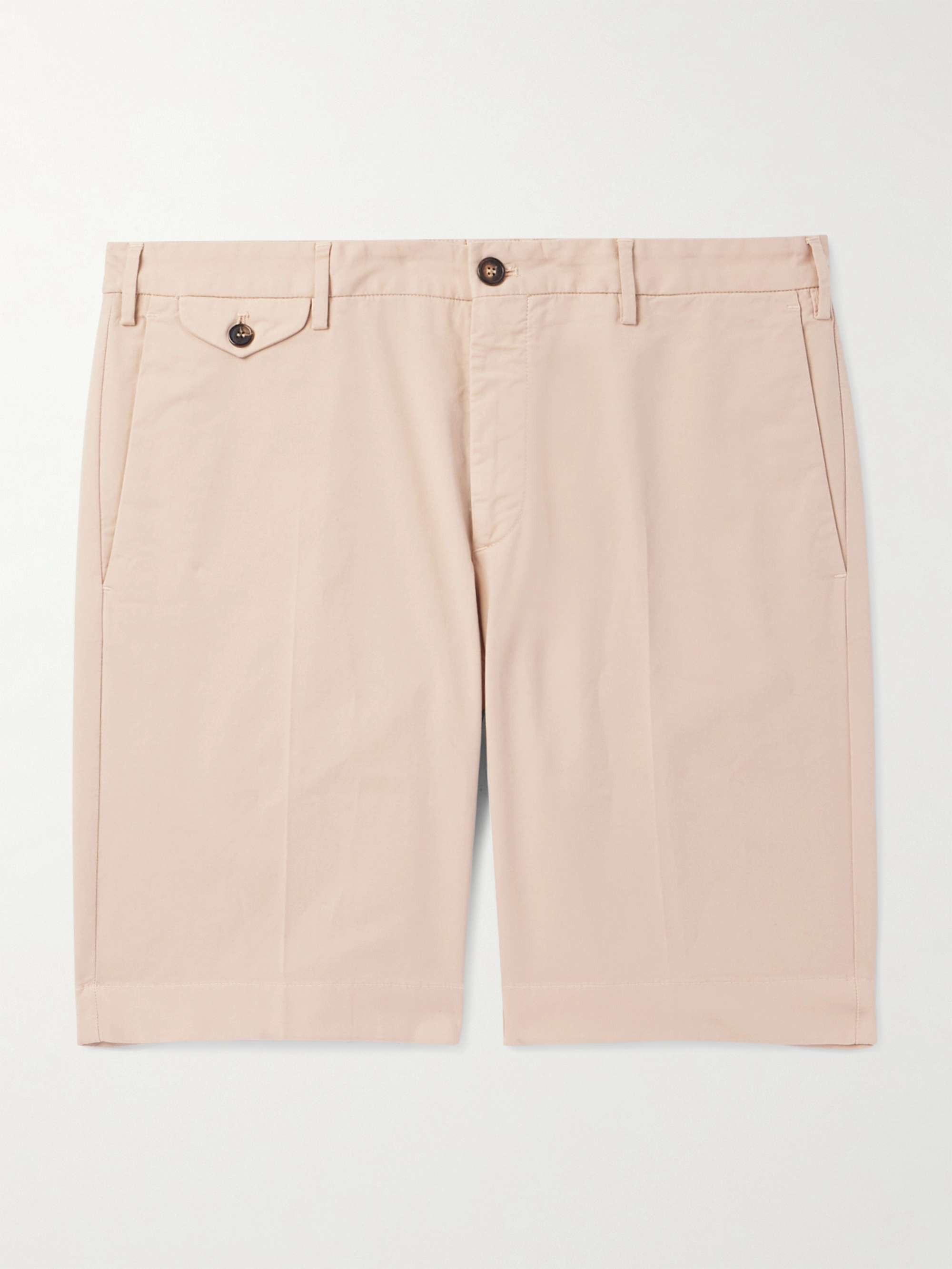 Venezia 1951 Slim-Fit Straight-Leg Cotton-Blend Bermuda Shorts view