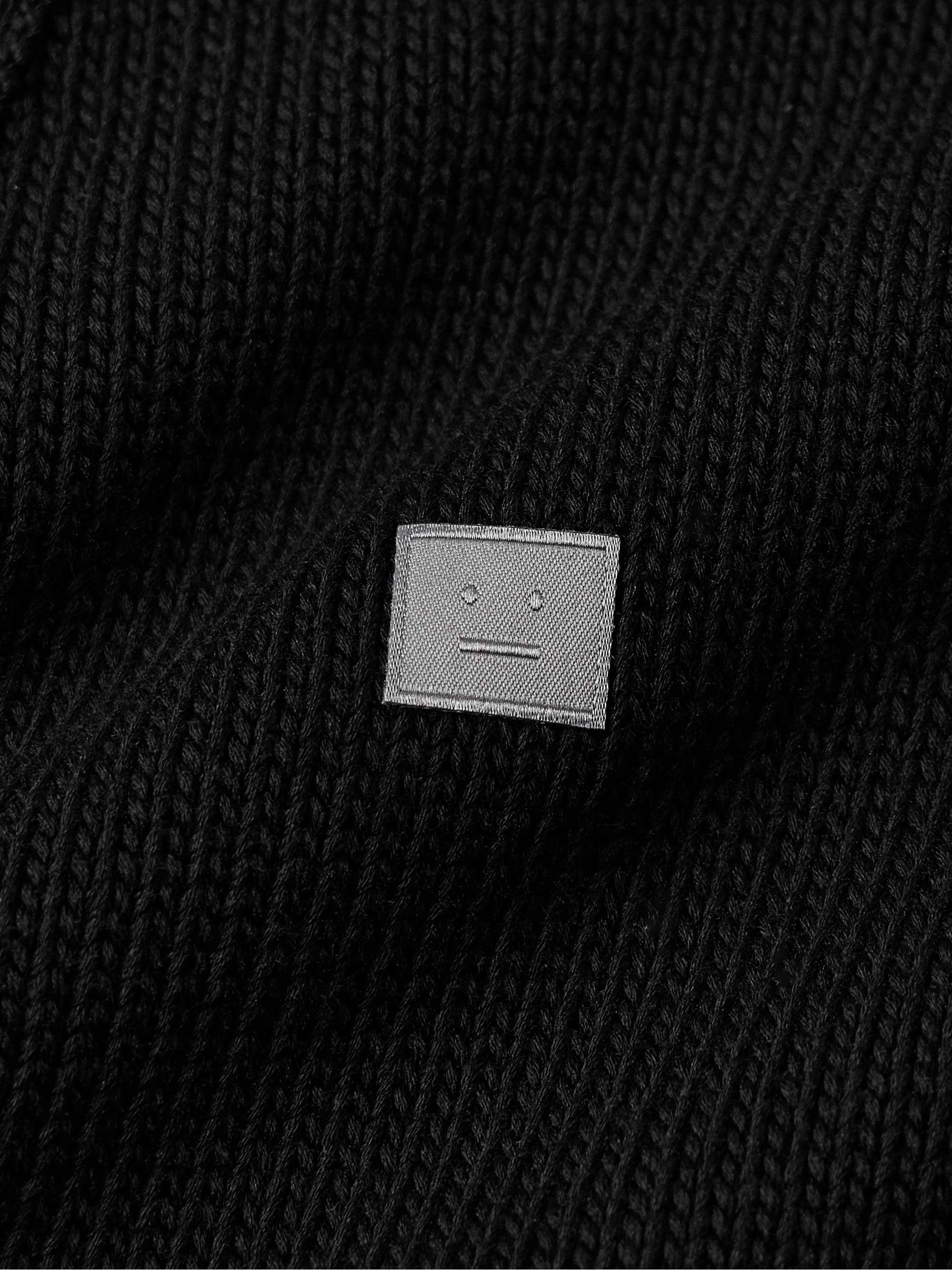 Keve Logo-Appliquéd Ribbed Cotton Cardigan view