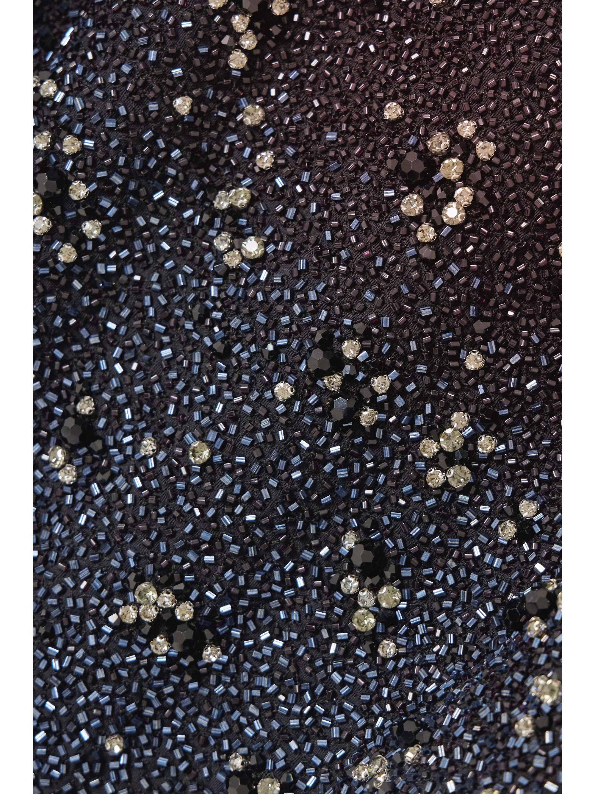 Galaxy embellished stretch-mesh mini dress view