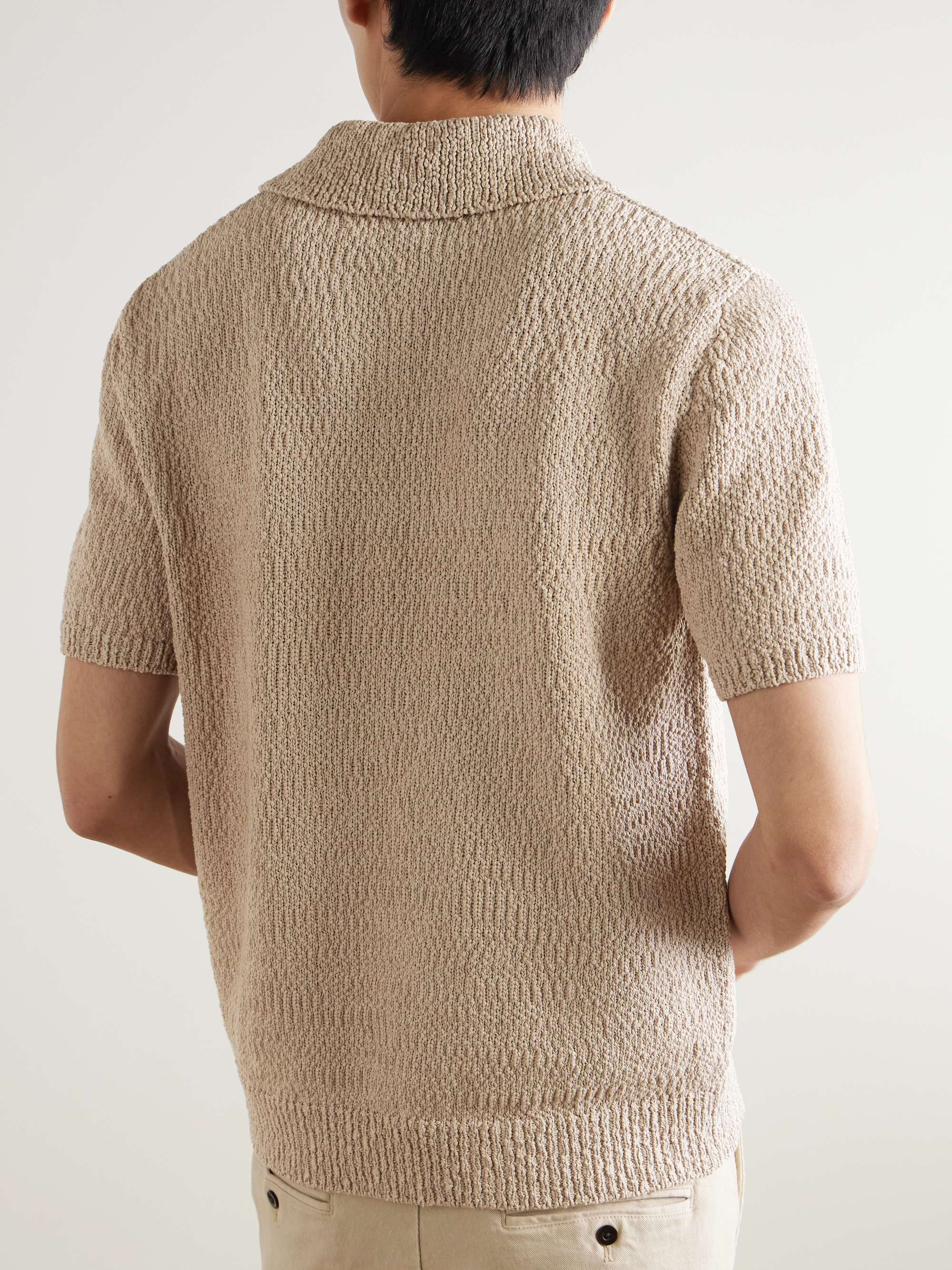 Slub Cotton Polo Shirt view