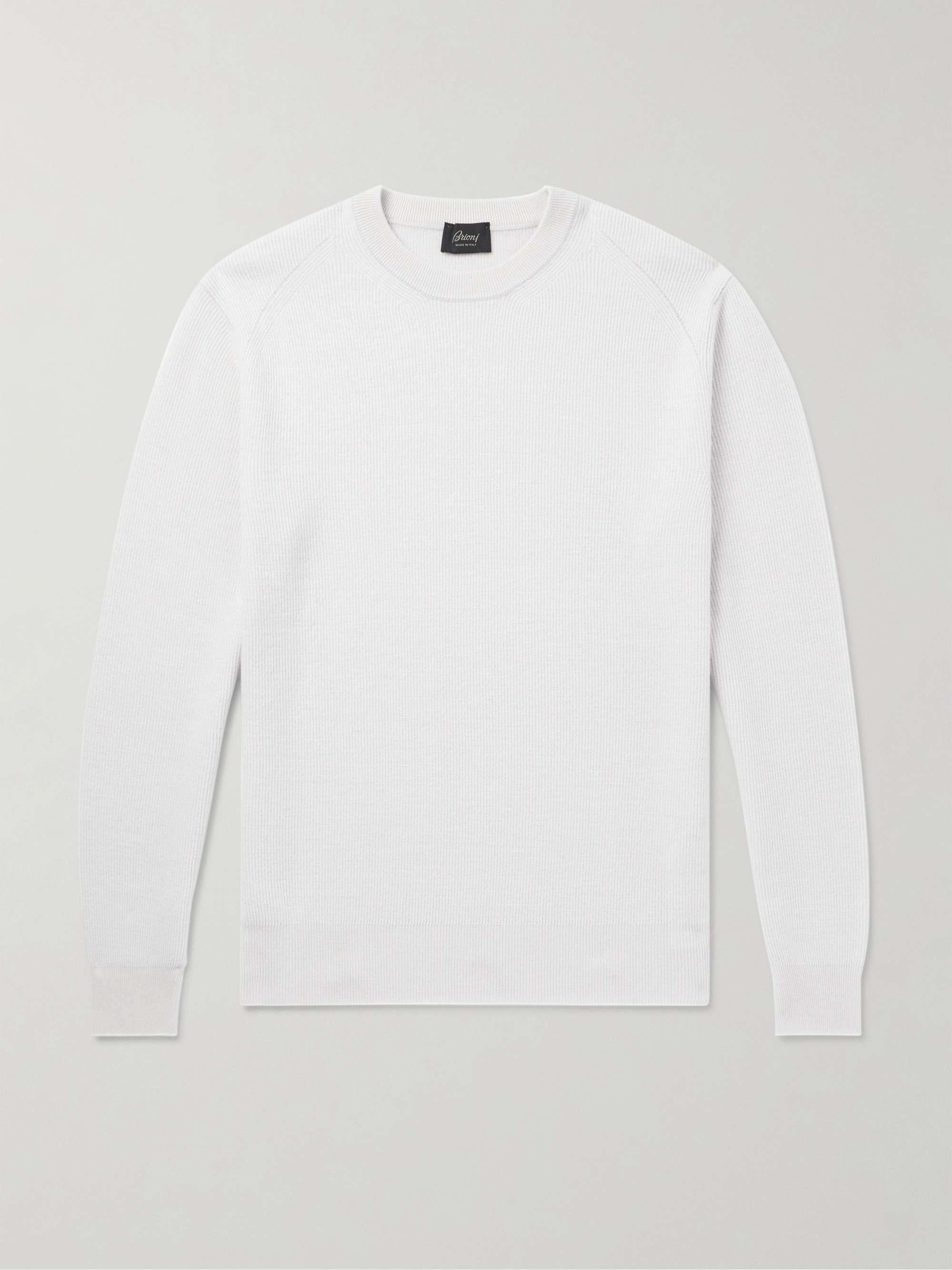 Ribbed Cashmere and Wool-Blend Sweater view